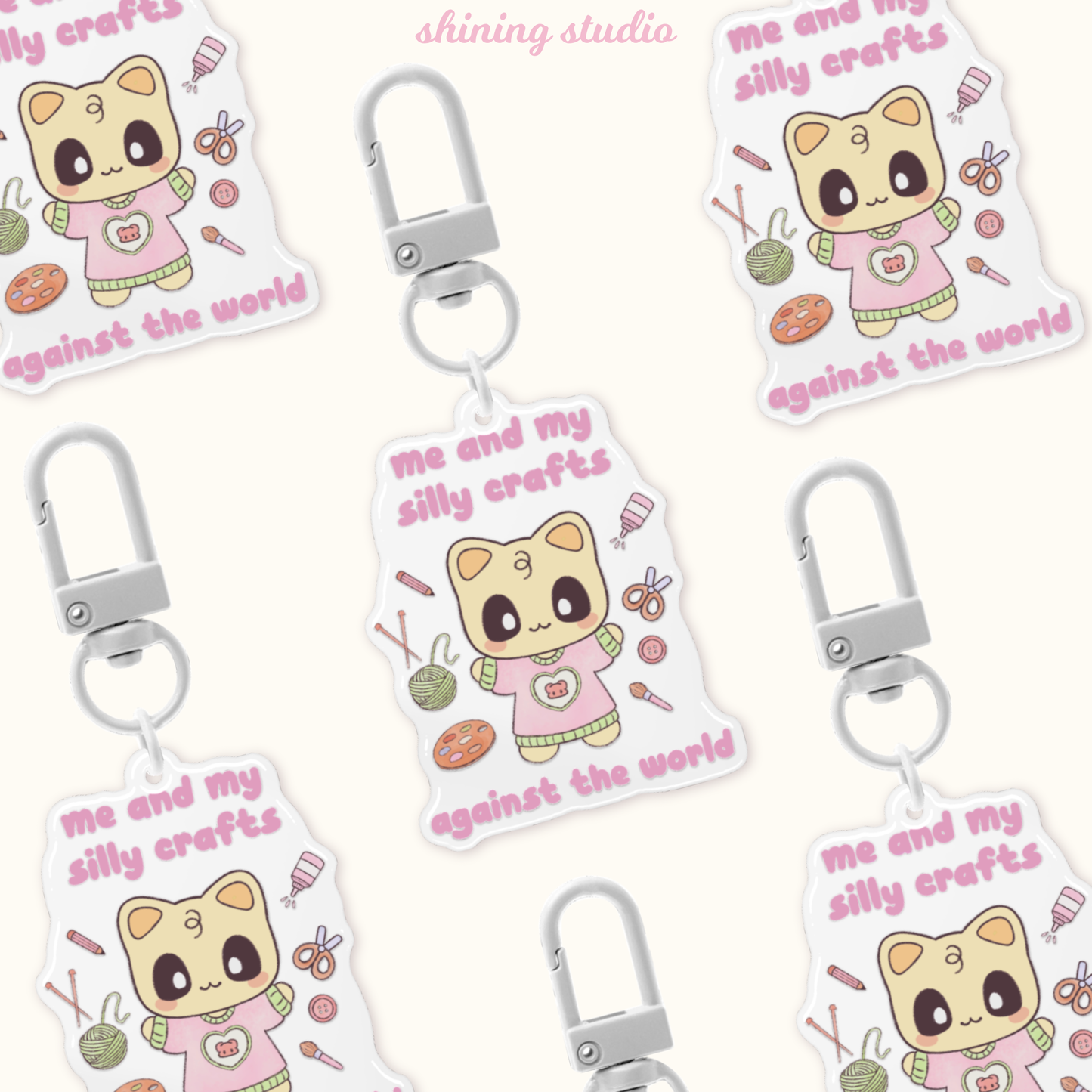 'My Silly Crafts' Soybean Keychain