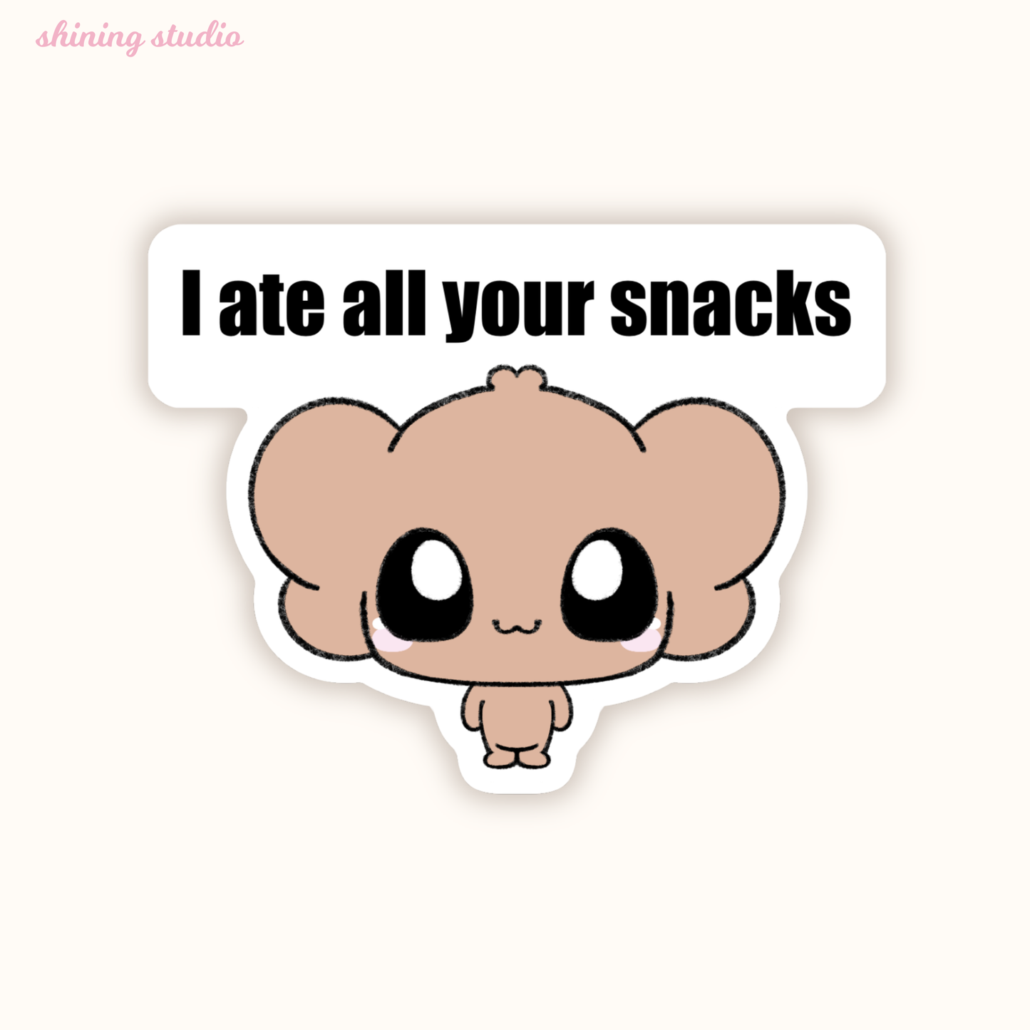 'I Ate All Your Snacks' Baby Cheese Sticker