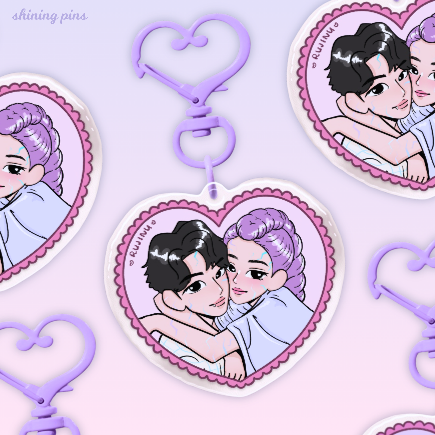 Rumi & Jinu Keychain