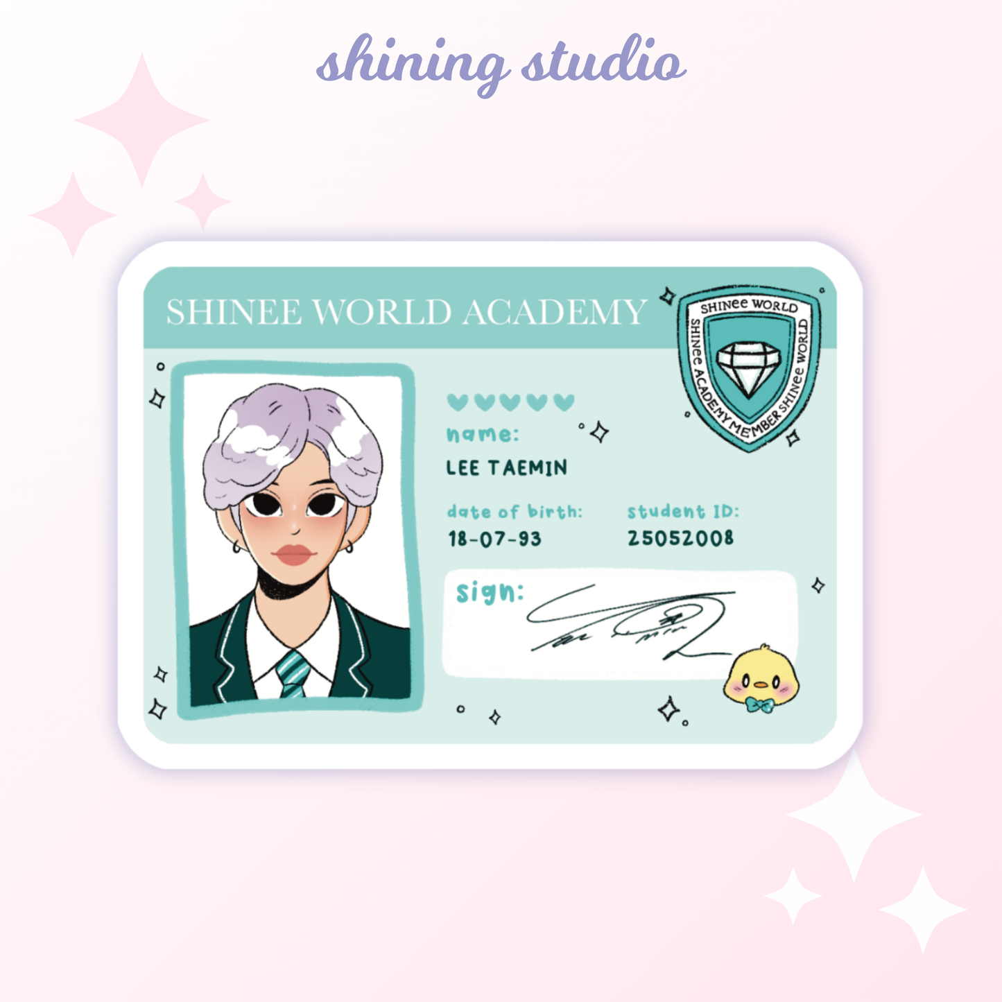 SHINee ID Stickers