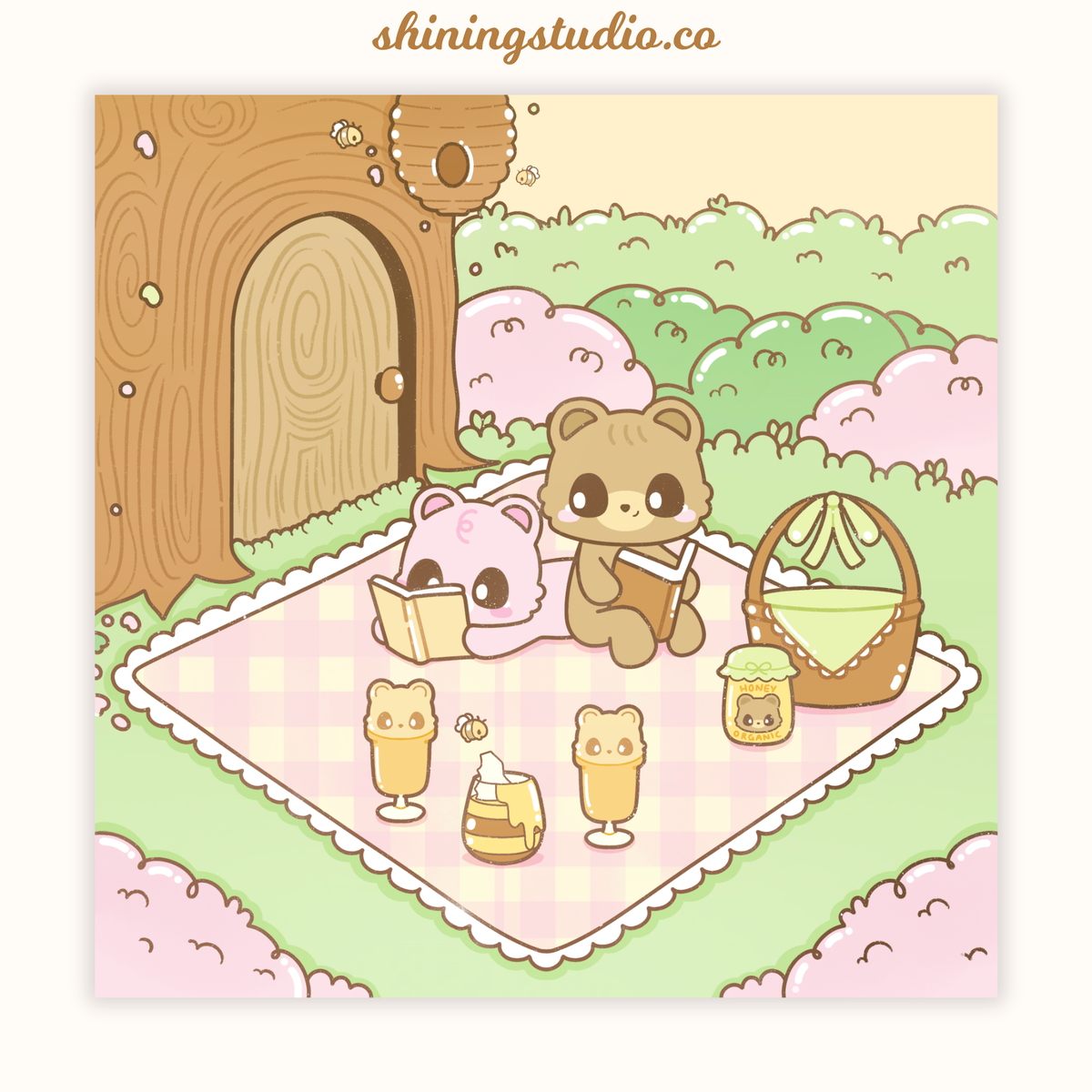 'Sweet Honey Picnic' Miso and Saki Print