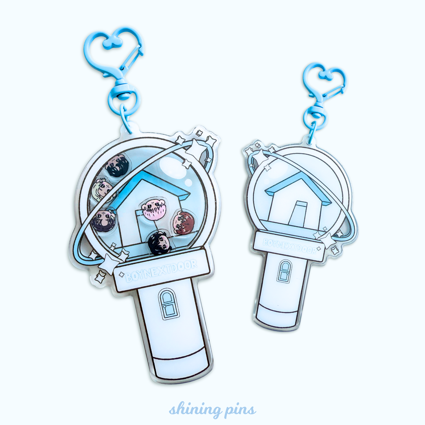 BoyNextDoor Lightstick Shaker Keychain
