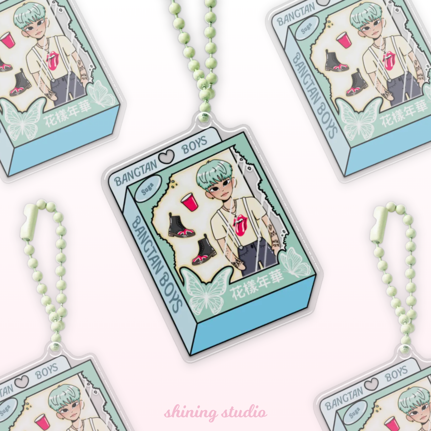 SUGA Doll 'RUN' Keychain
