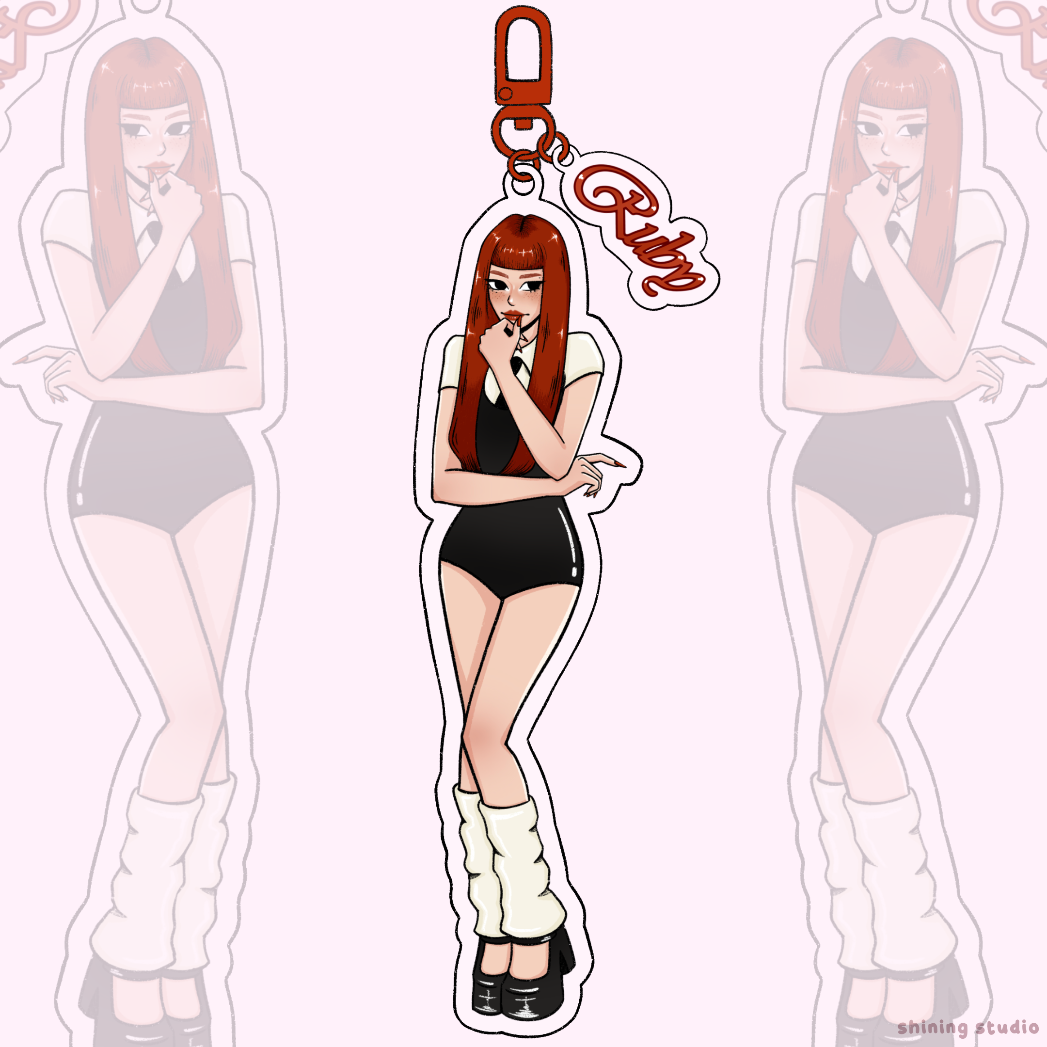 Shining Pins | Jennie 'Ruby' Keychain – Shining Studio Shining Pins | Jennie 'Ruby' Keychain – Shining Studio