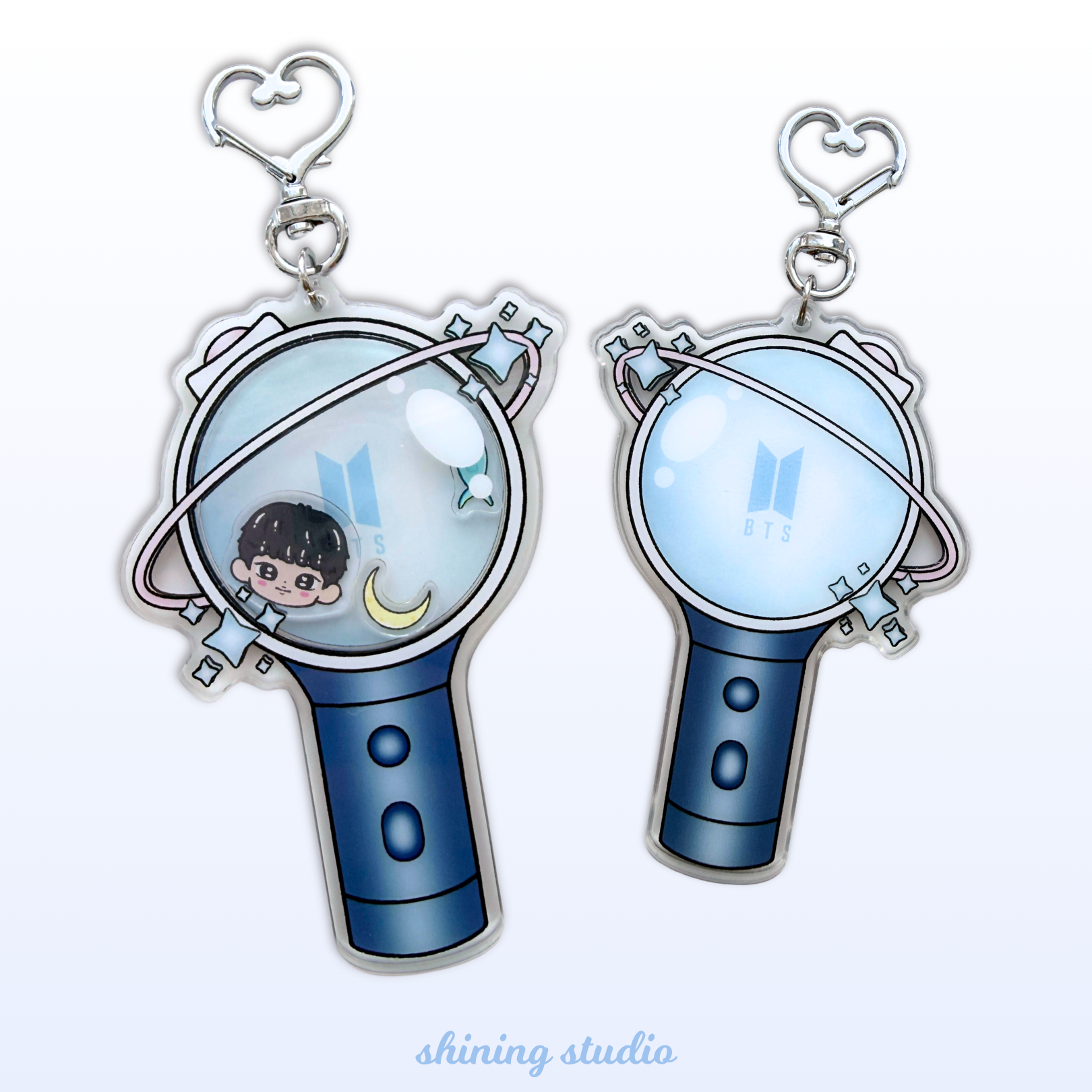 Shining Studio | BTS JIN Lightstick Shaker Keychain