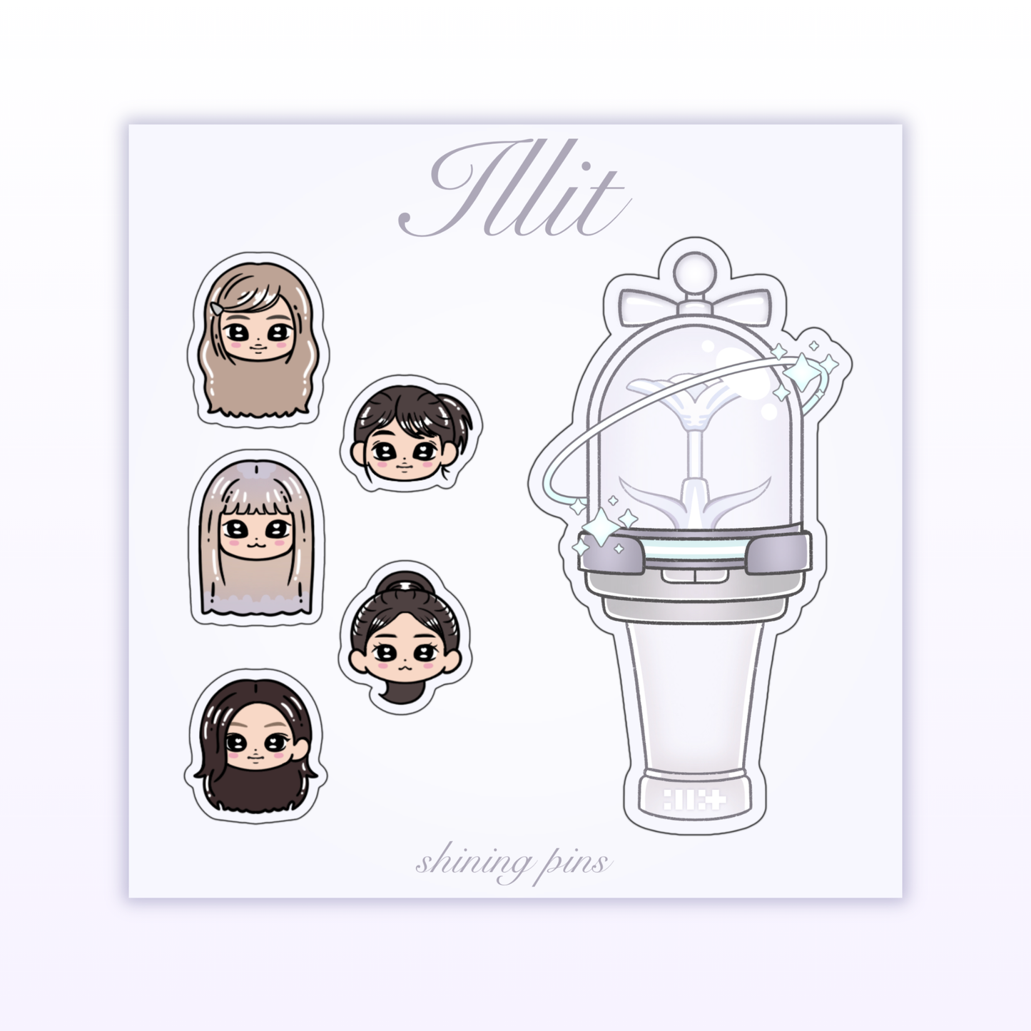 ILLIT Lightstick Sticker Sheet