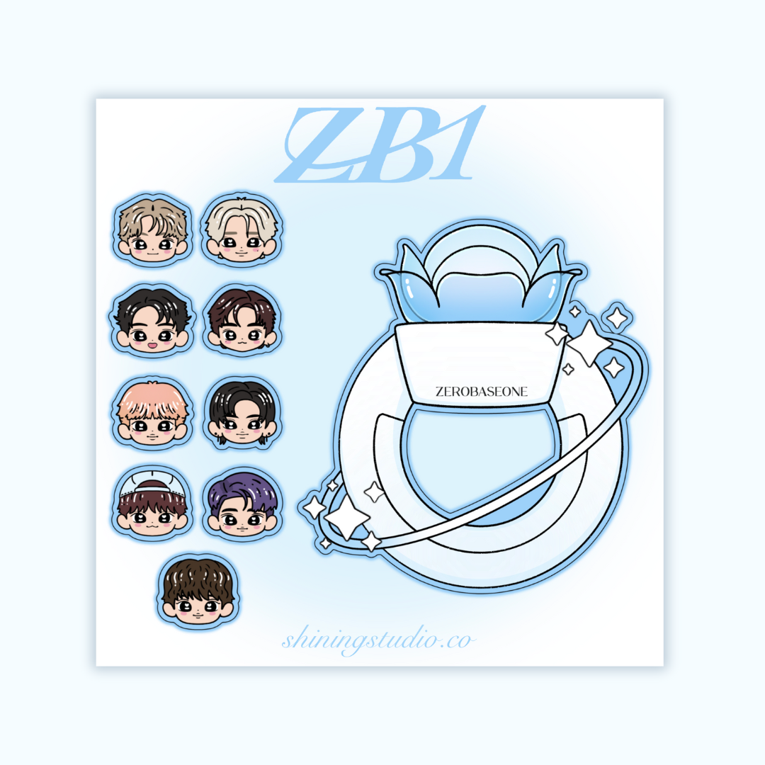 ZEROBASEONE Lightstick Sticker Sheet