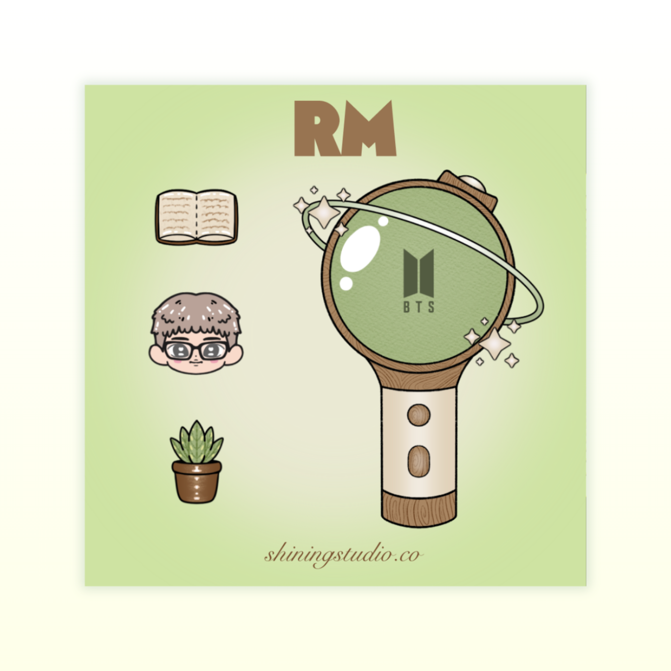 RM Lightstick Sticker Sheet