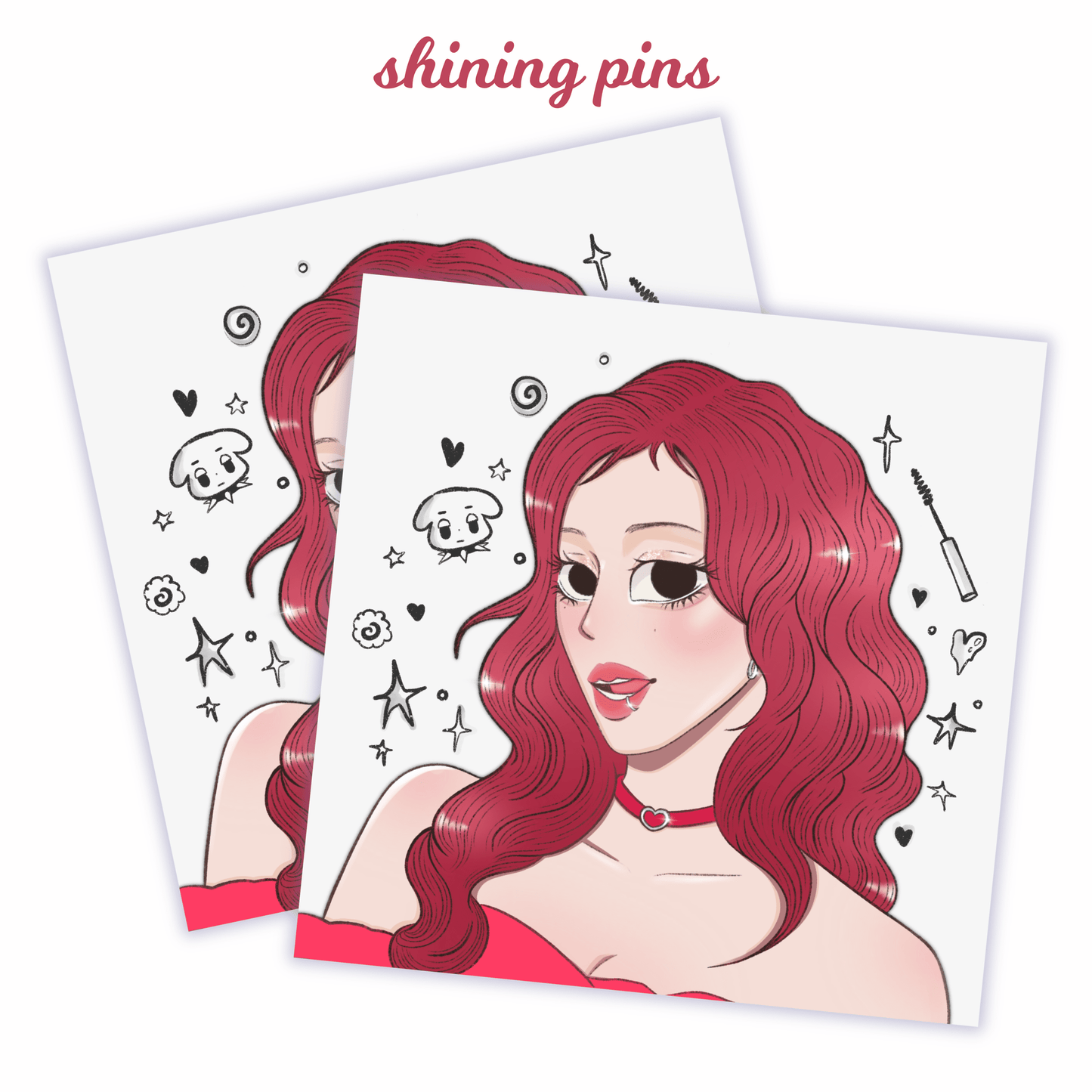 Aespa Winter Sticker aespa, stickers & stationary Shining Pins