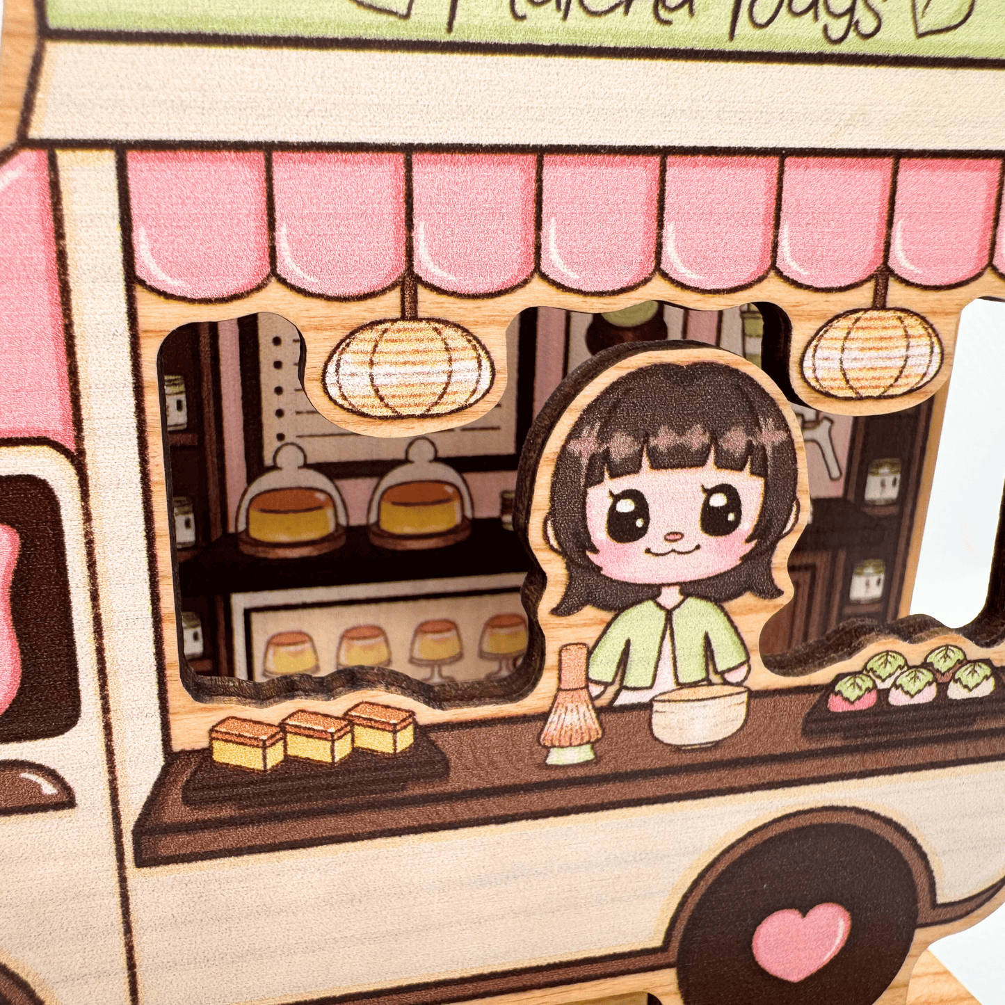 Animal Crossing 'Matcha Truck' Standee animal crossing, shop new in, standees Shining Pins