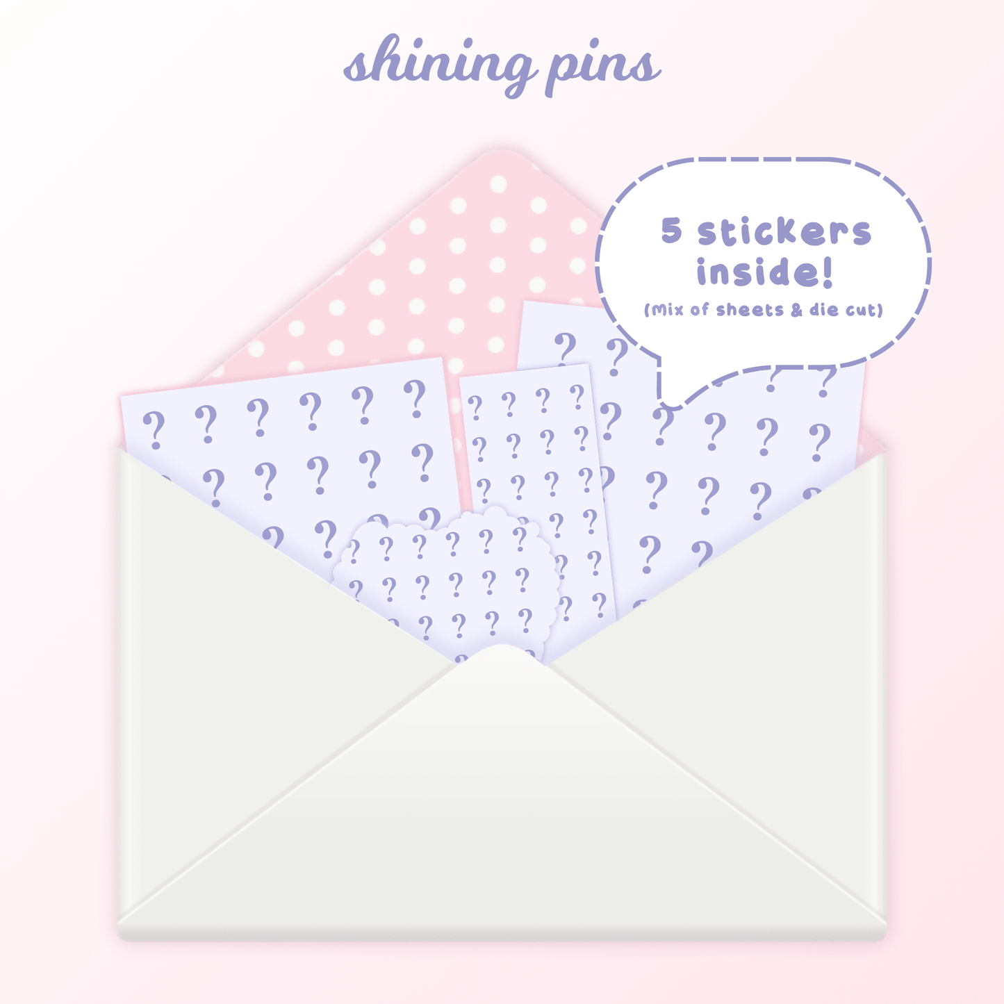 B Grade Mystery Sticker Pack bundles, shop new in, stickers & stationary Shining Pins