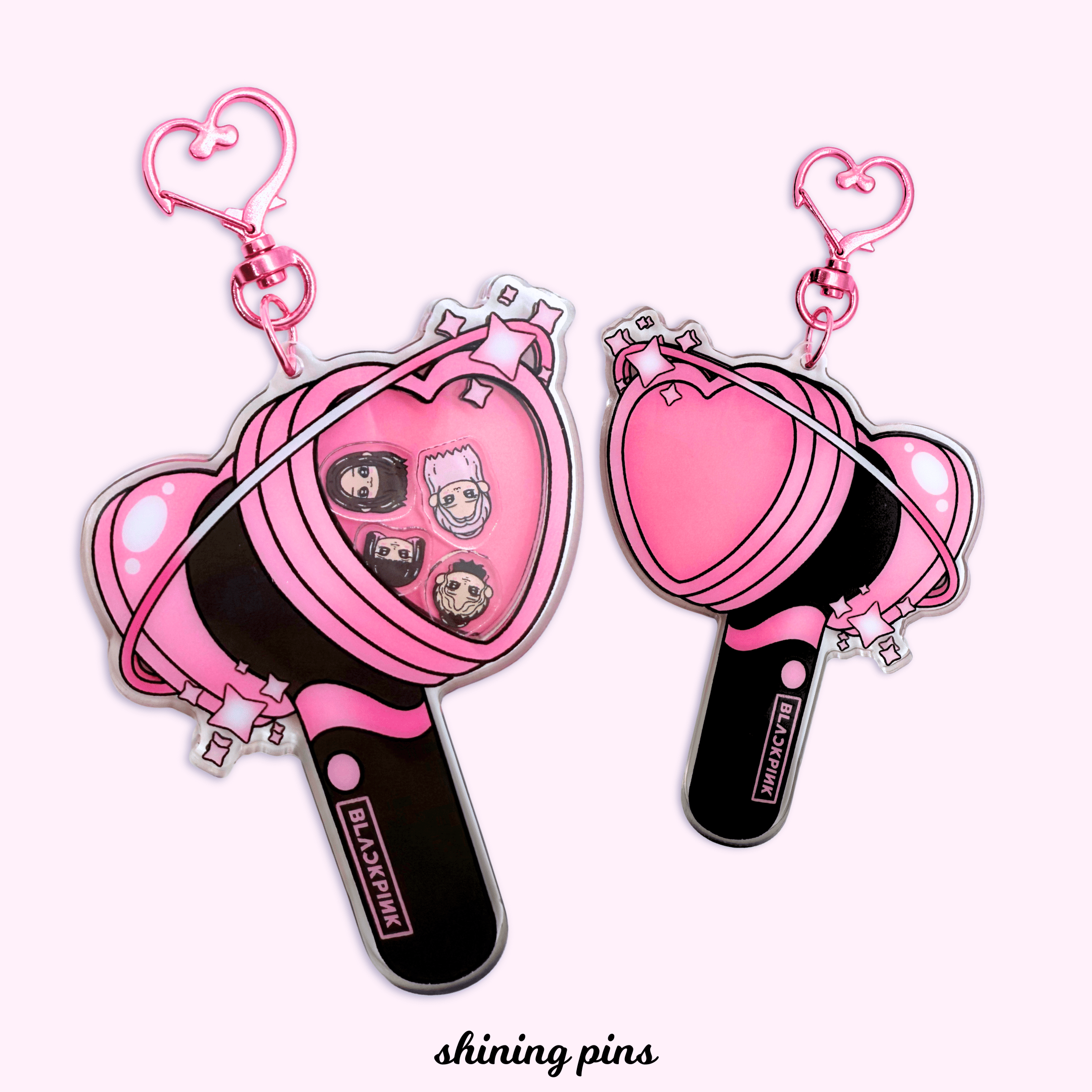 Shining Pins | Blackpink Lightstick Shaker Keychain – Shining Studio