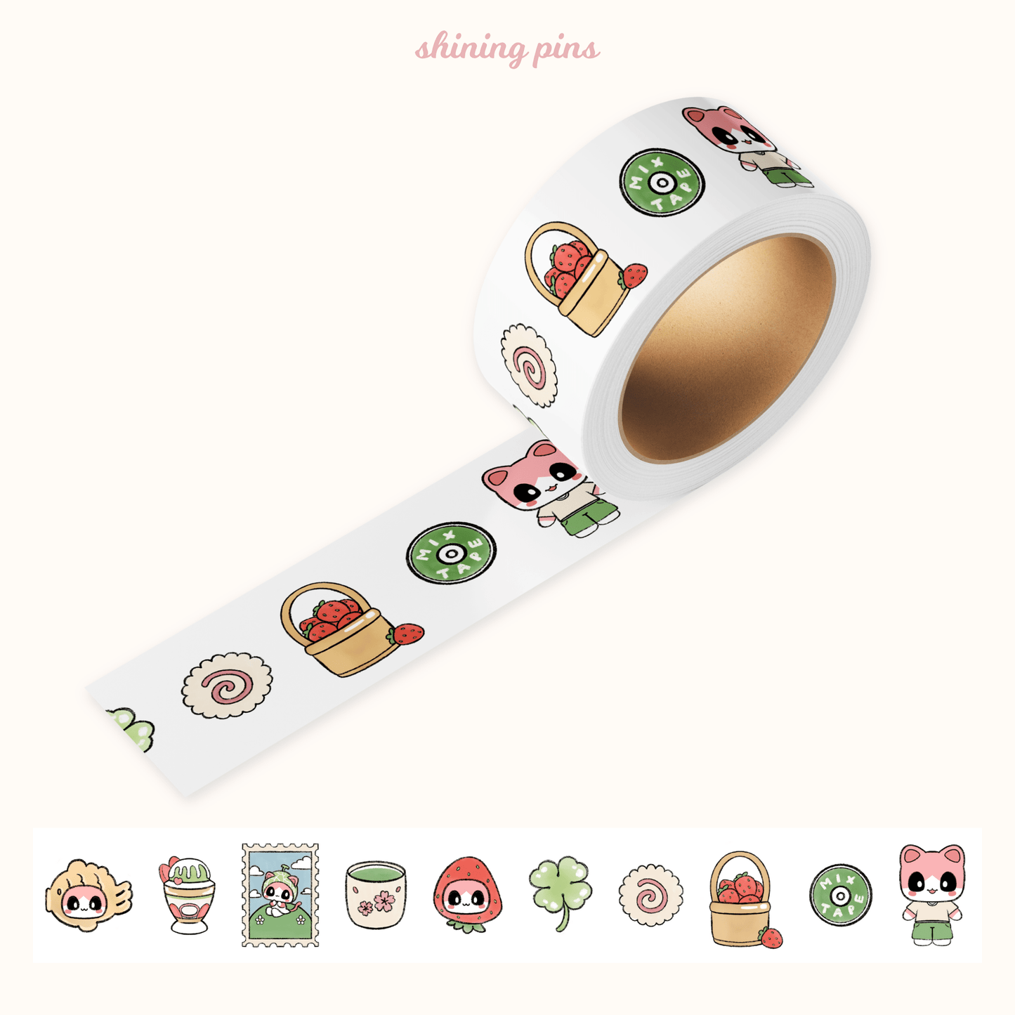 'Countryside Summer' Kkoongie Washi Tape kkoongie and friends, shop new in, stationary Shining Pins