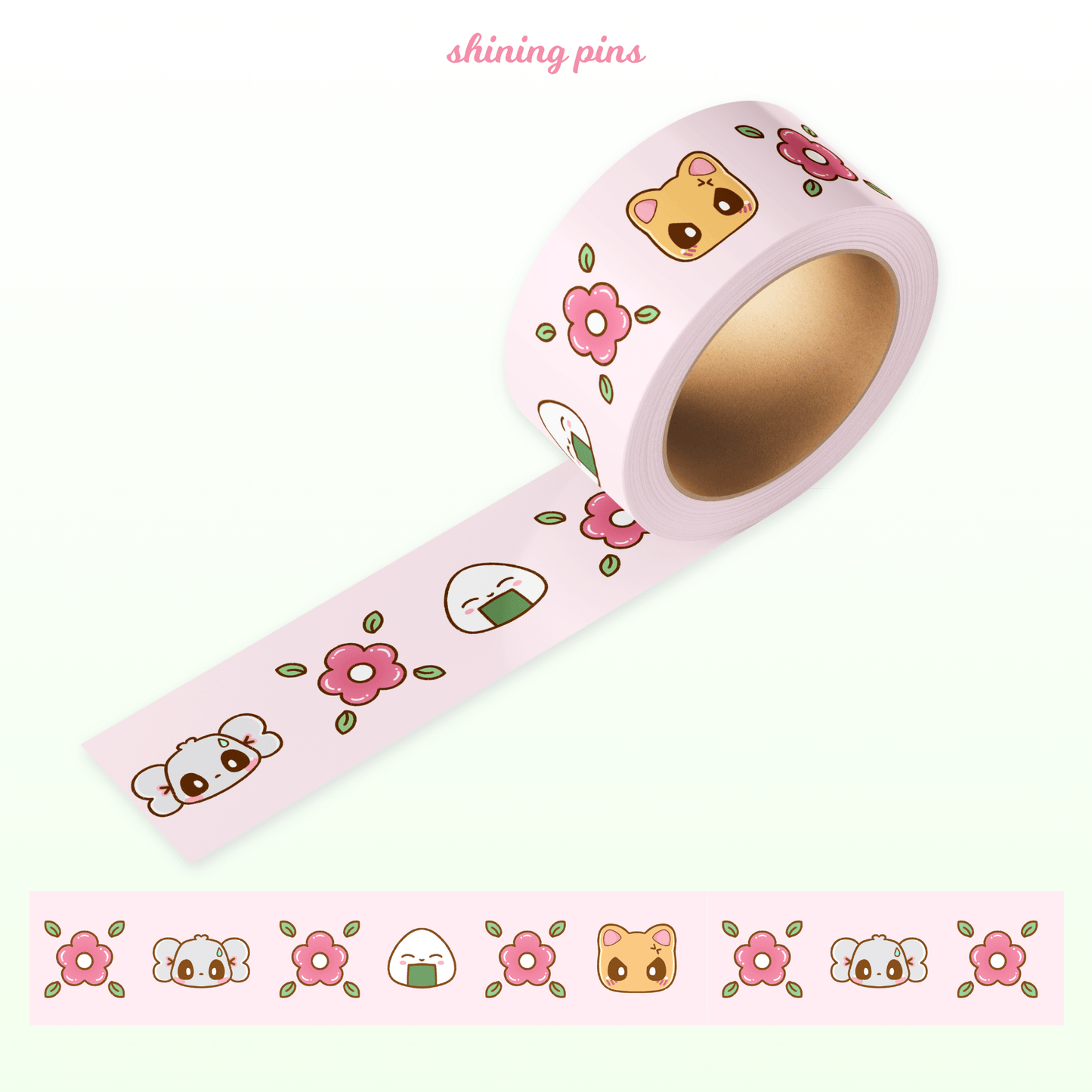 'Fruits Basket' Kkoongie & Friends Washi Tape anime, shop new in, stationary Shining Pins