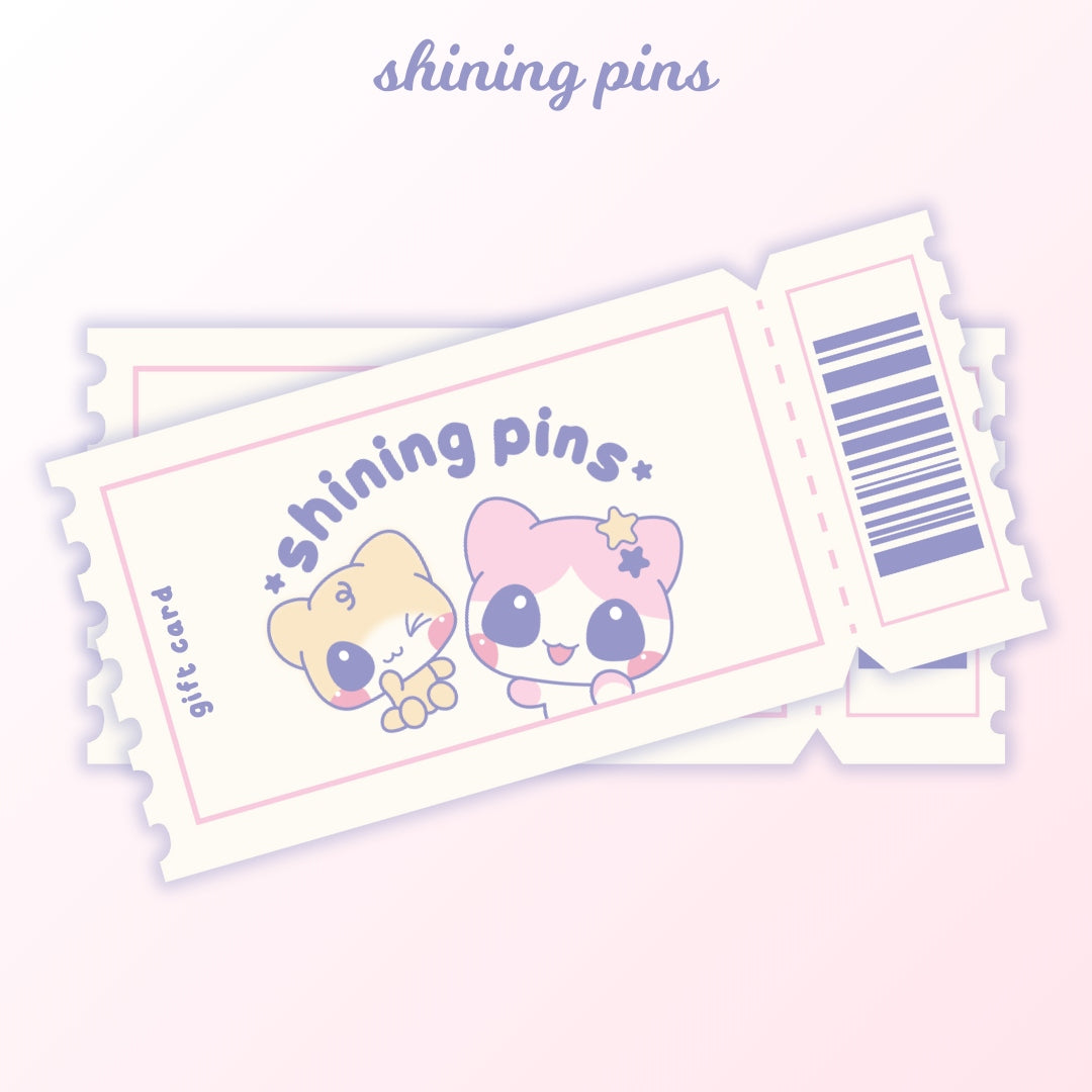 Gift Card Shining Pins