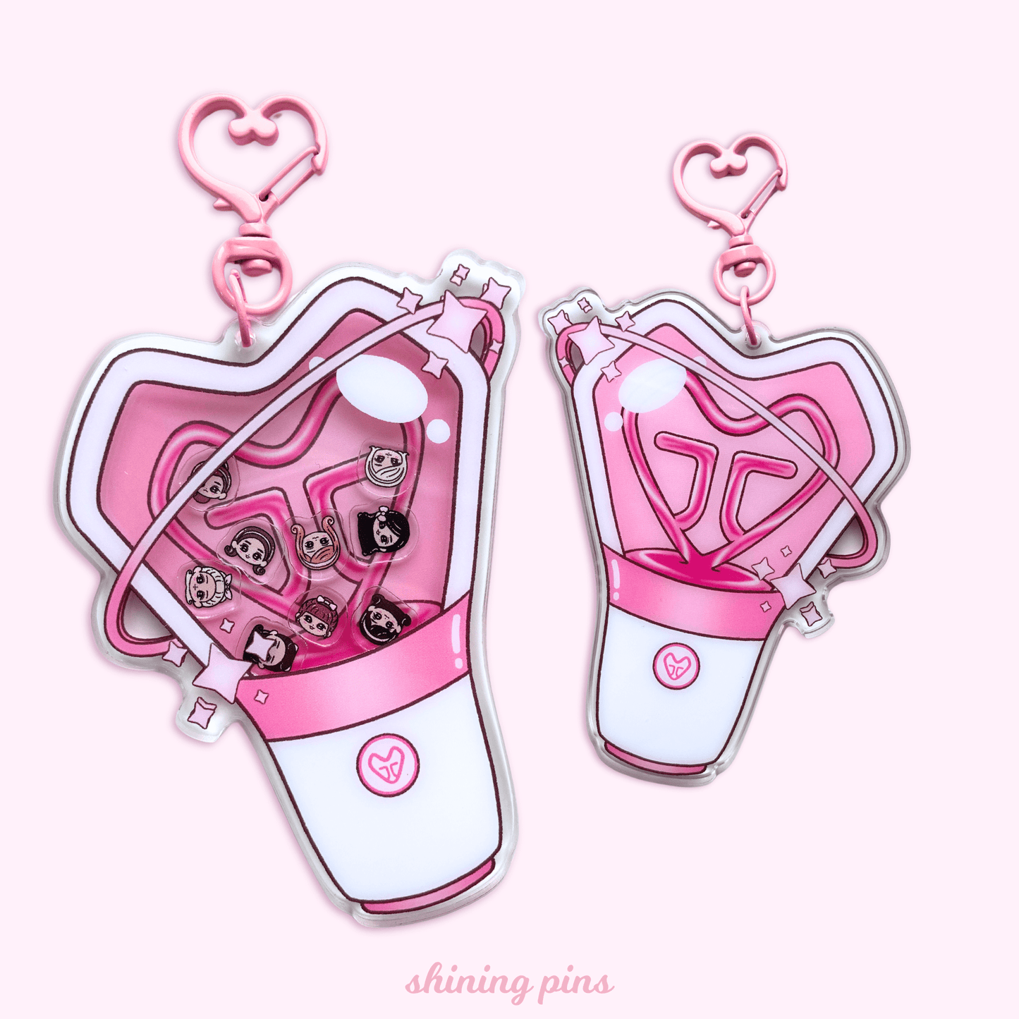 Girls' Generation Lightstick Shaker Keychain Acrylic Keychain acrylic keychains & pins, girls generation, preorder Shining Pins