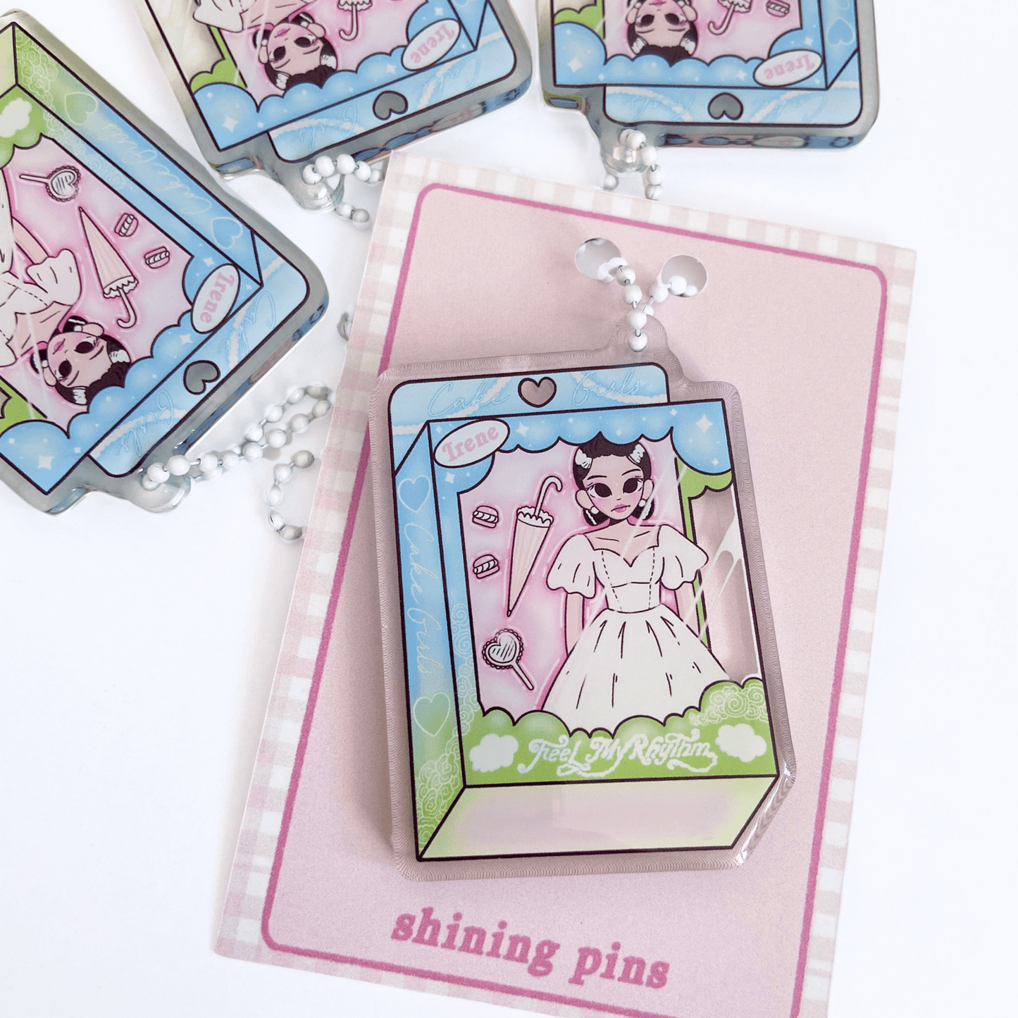 Irene Doll 'Feel My Rhythm' Keychain Acrylic Keychain acrylic keychains & pins, red velvet, restock Shining Pins