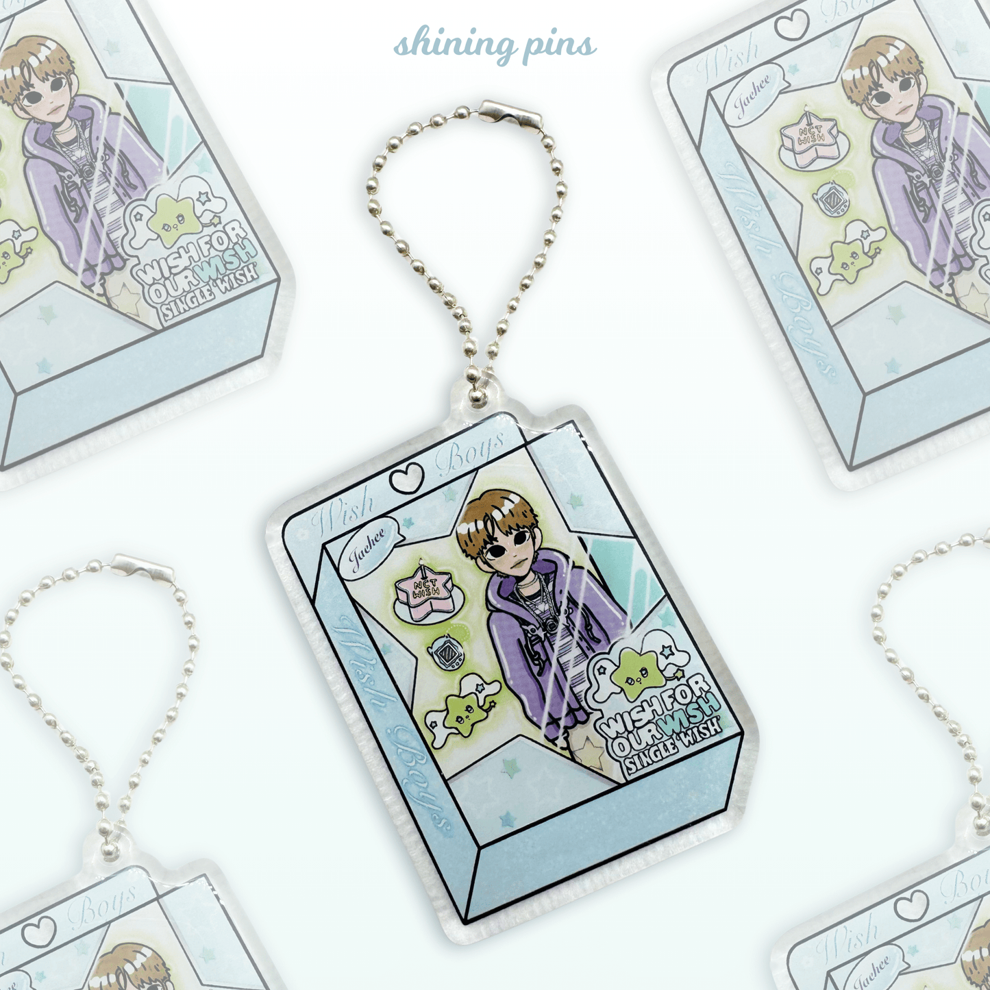 Jaehee Doll 'Wish' Keychain Acrylic Keychain acrylic keychains & pins, nct, nct wish, shop new in Shining Pins