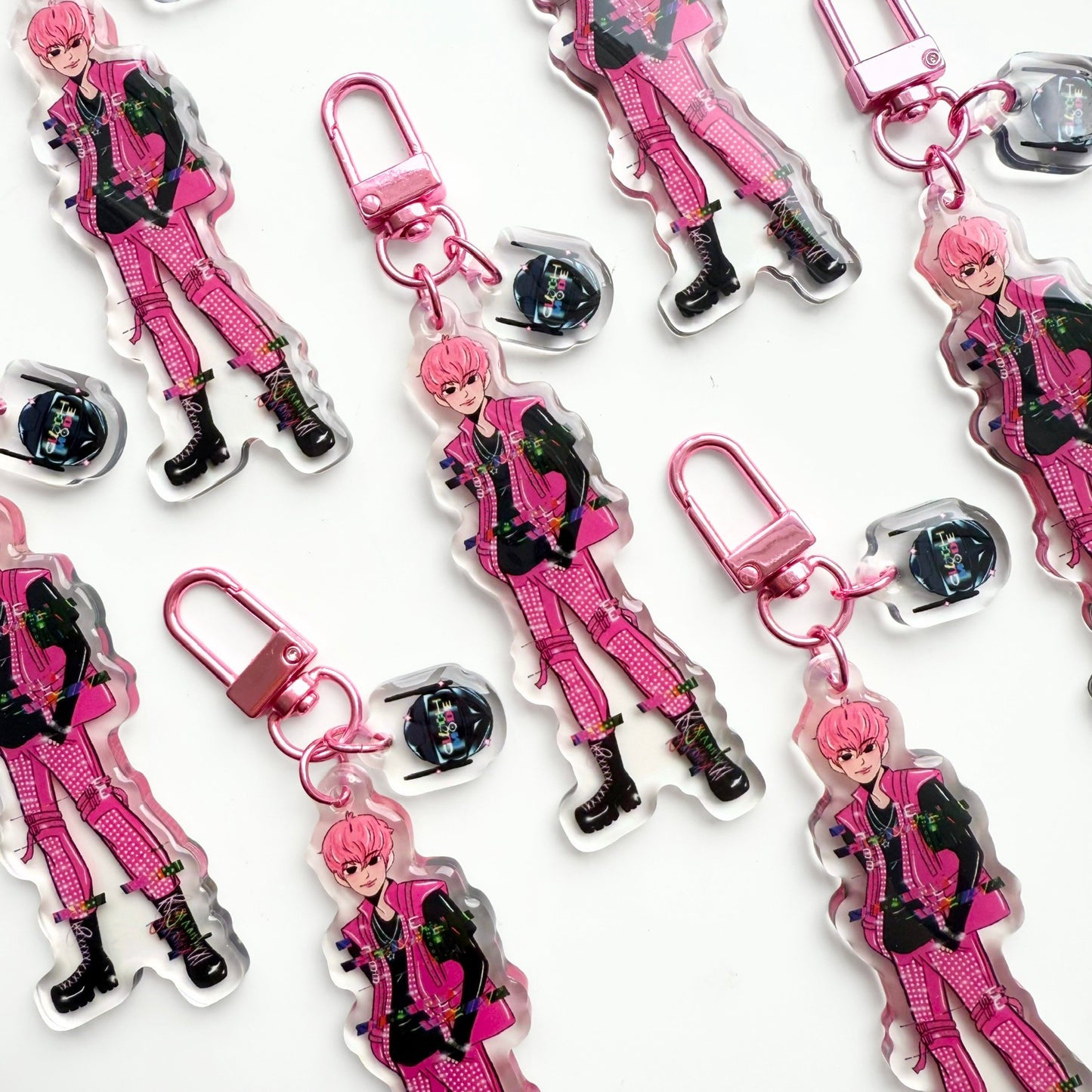 Jeno 'Glitch Mode' Keychain Acrylic Keychain acrylic keychains & pins, nct, nct dream, restock Shining Pins