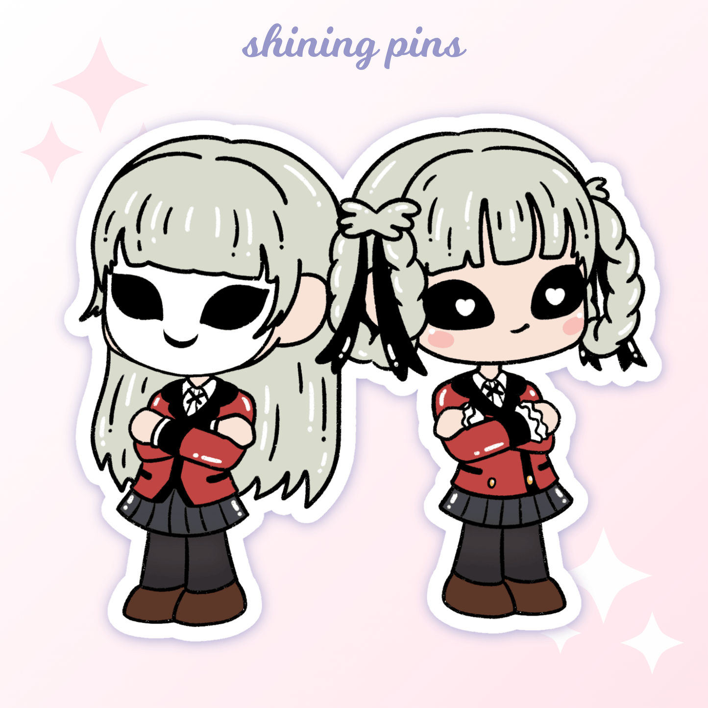 'Kakegurui' Stickers anime, shop new in, stickers & stationary Shining Pins