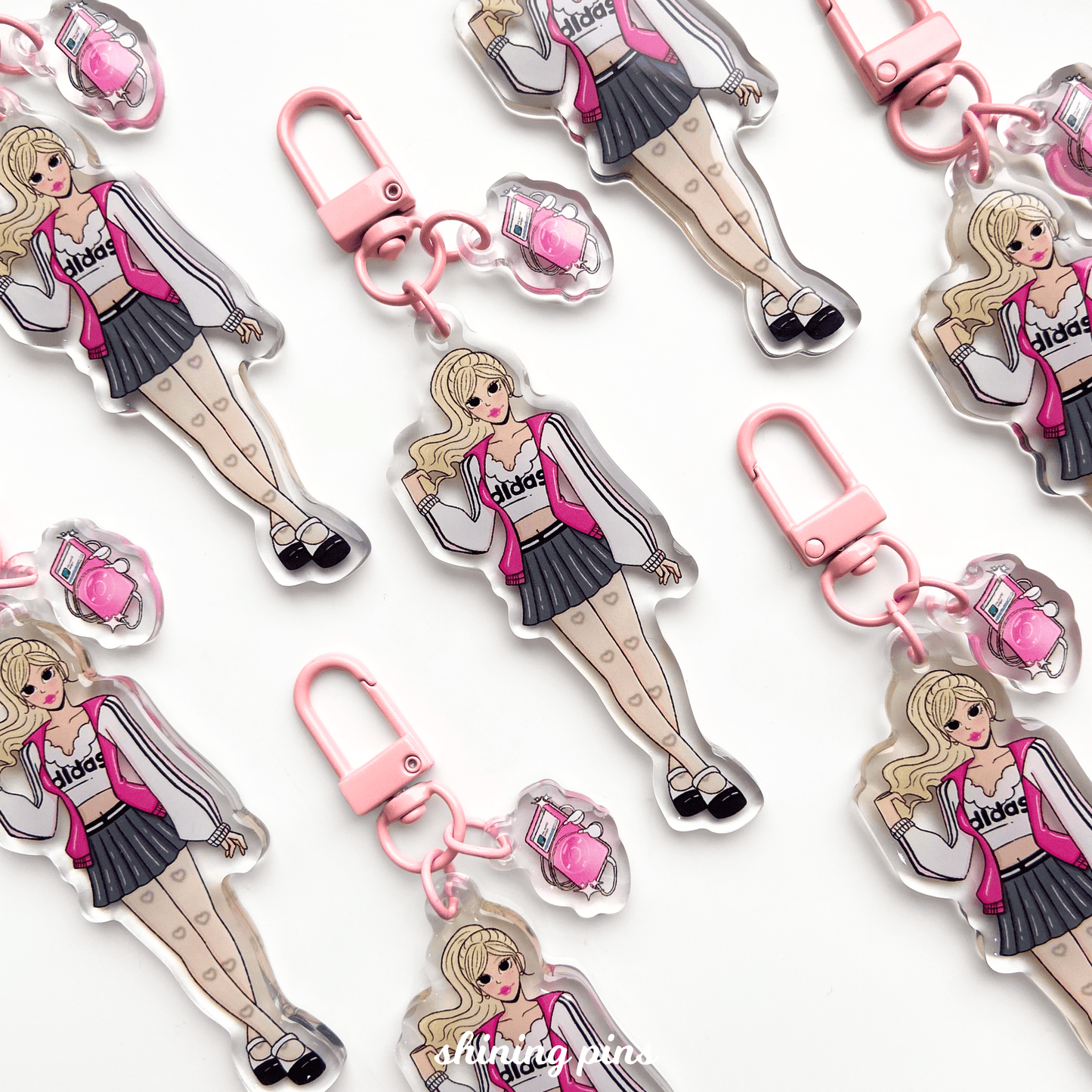 Karina 'Spicy' Keychain Acrylic Keychain acrylic keychains & pins, aespa Shining Pins