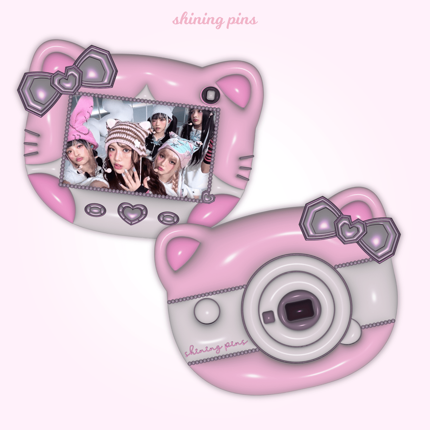 'Kitty Cam' Photocard Holder Photocard Holder photocard holder, photocards and toploaders Shining Pins