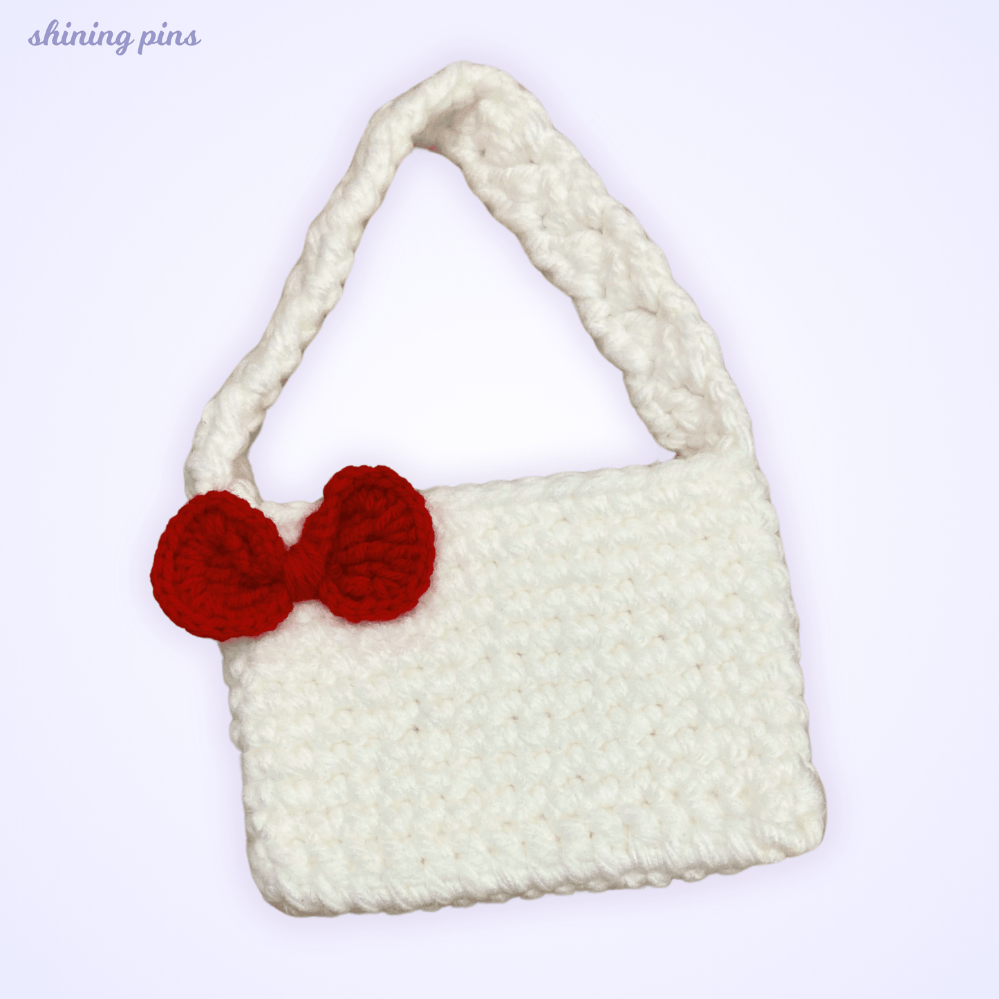 Kitty Crochet Shoulder Bag accessories, Crochet Items, handmade, restock, sanrio Shining Pins