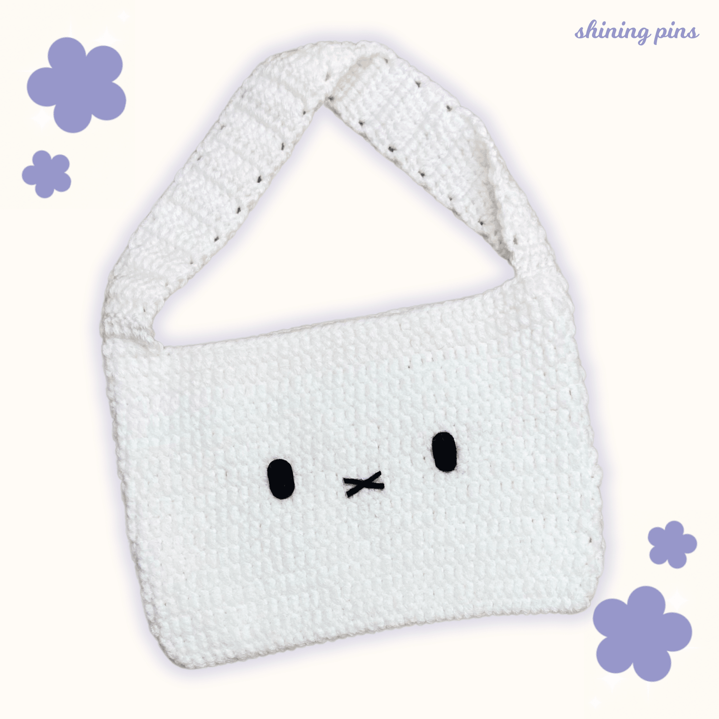 Miffy Crochet Shoulder Bag accessories, Crochet Items, handmade, miffy, restock, shop new in Shining Pins