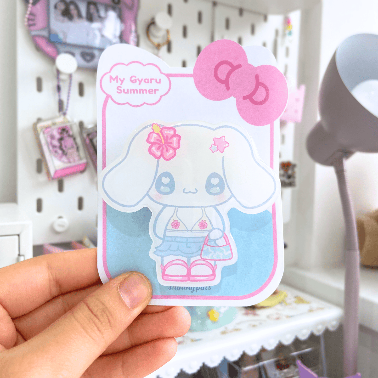 'My Gyaru Summer' Phone Grips accessories, restock, sanrio, shop new in Shining Pins