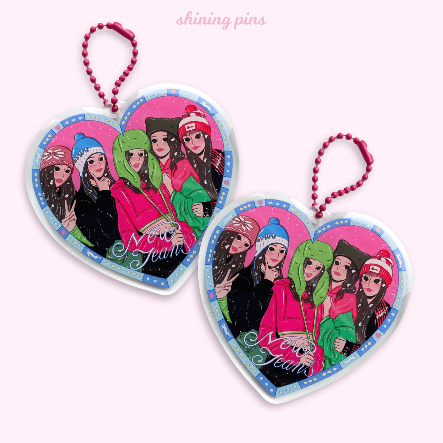 New Jeans 'Ditto' Keychain Acrylic Keychain acrylic keychains & pins, new jeans, restock Shining Pins