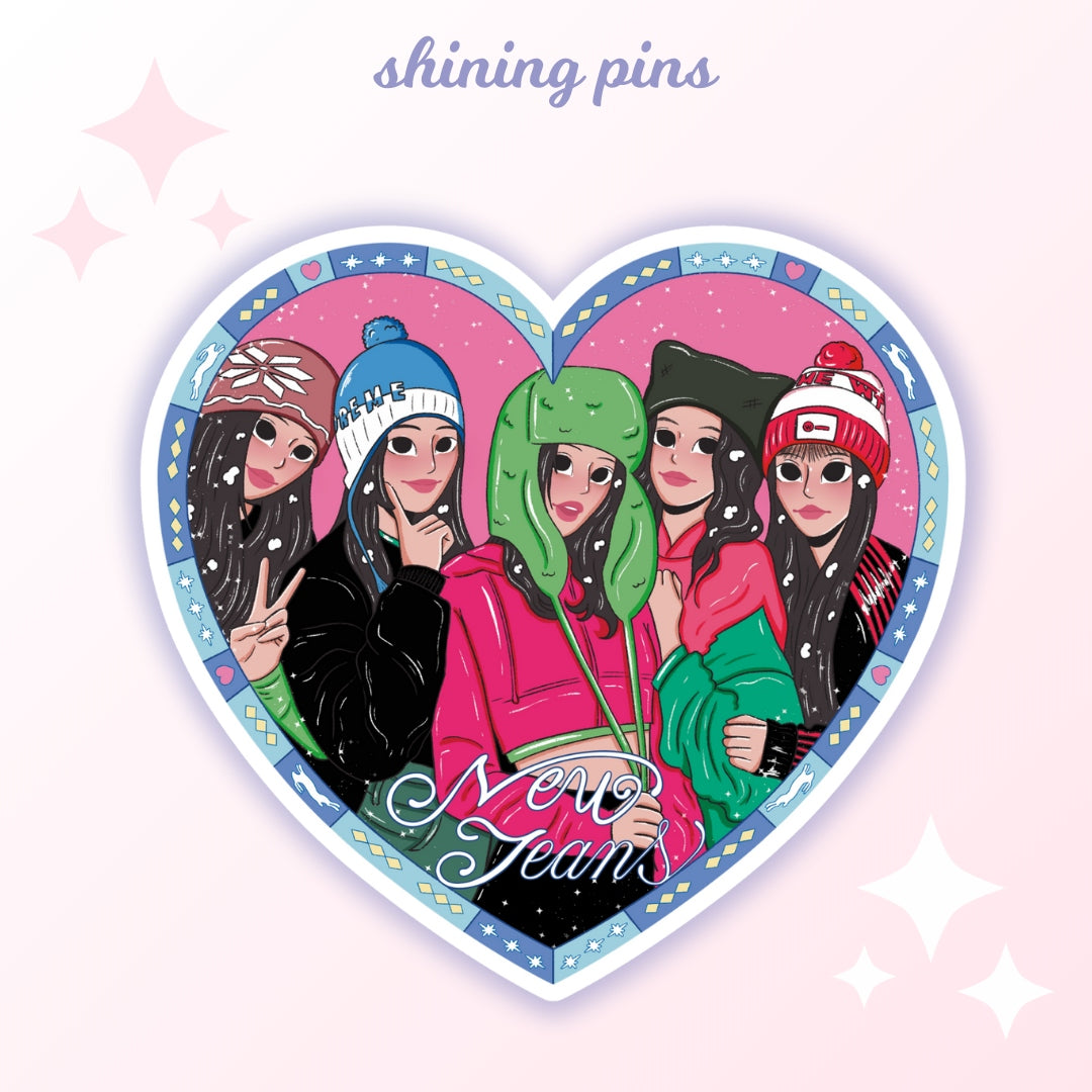 New Jeans 'Ditto' - Sticker Stickers and Stationary new jeans, stickers & stationary Shining Pins