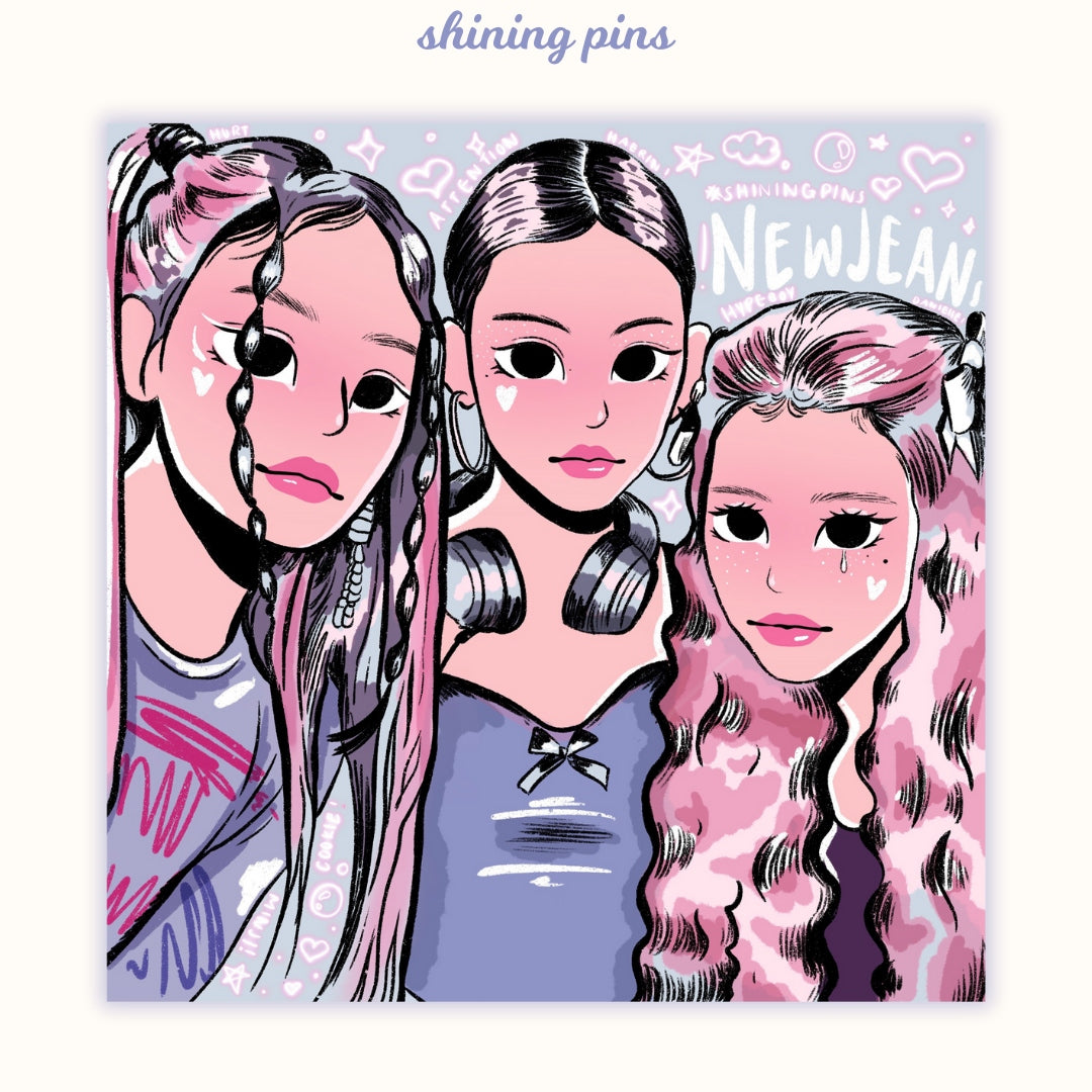 New Jeans 'Y2K' Print Art Prints art prints, new jeans Shining Pins