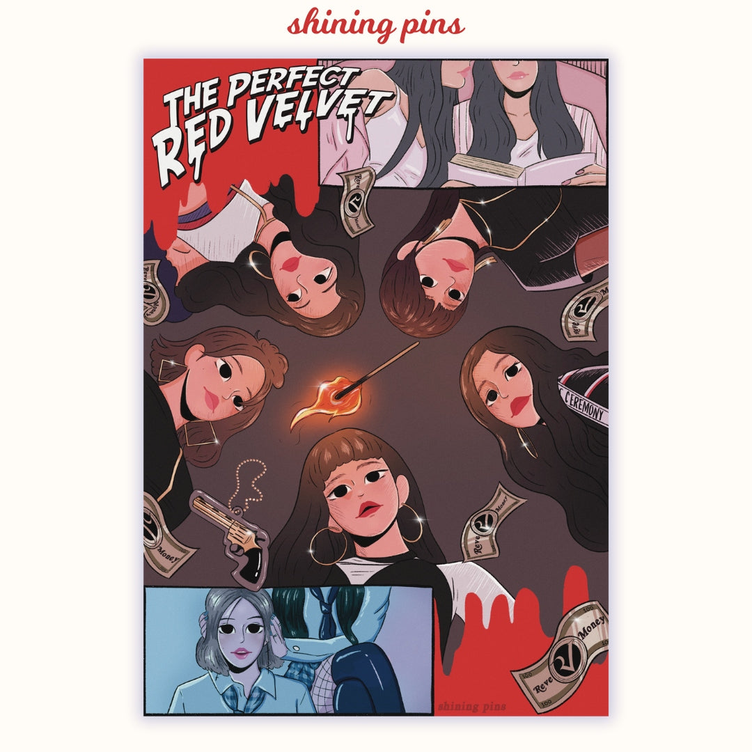 Red Velvet 'Bad Boy' Print Art Prints art prints, red velvet Shining Pins