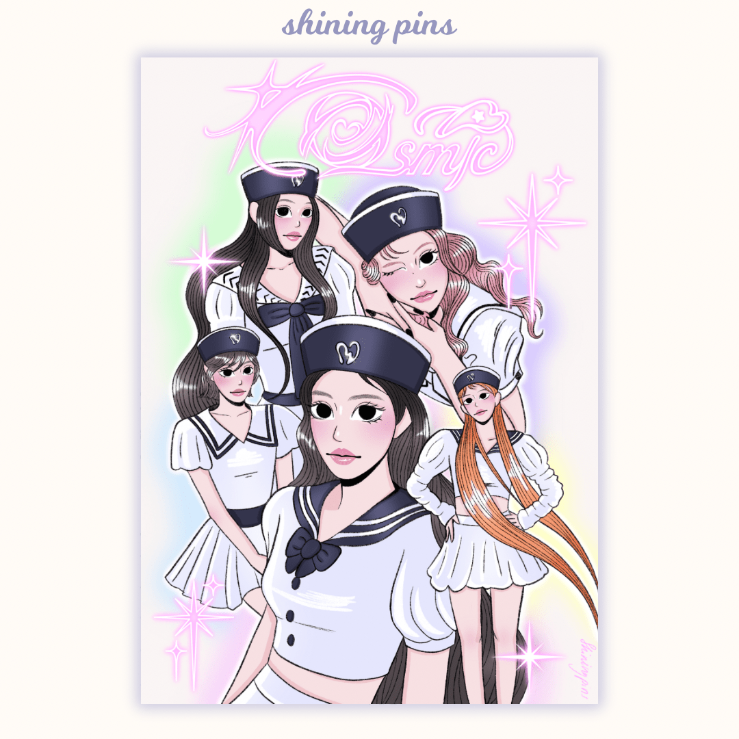 Red Velvet 'Cosmic' Print Art Prints art prints, red velvet Shining Pins