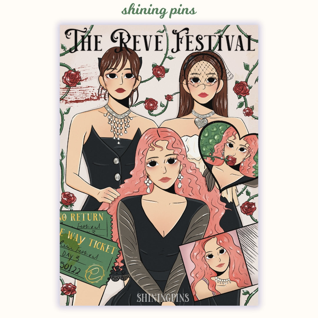 Red Velvet 'Psycho' Print Art Prints art prints, red velvet Shining Pins