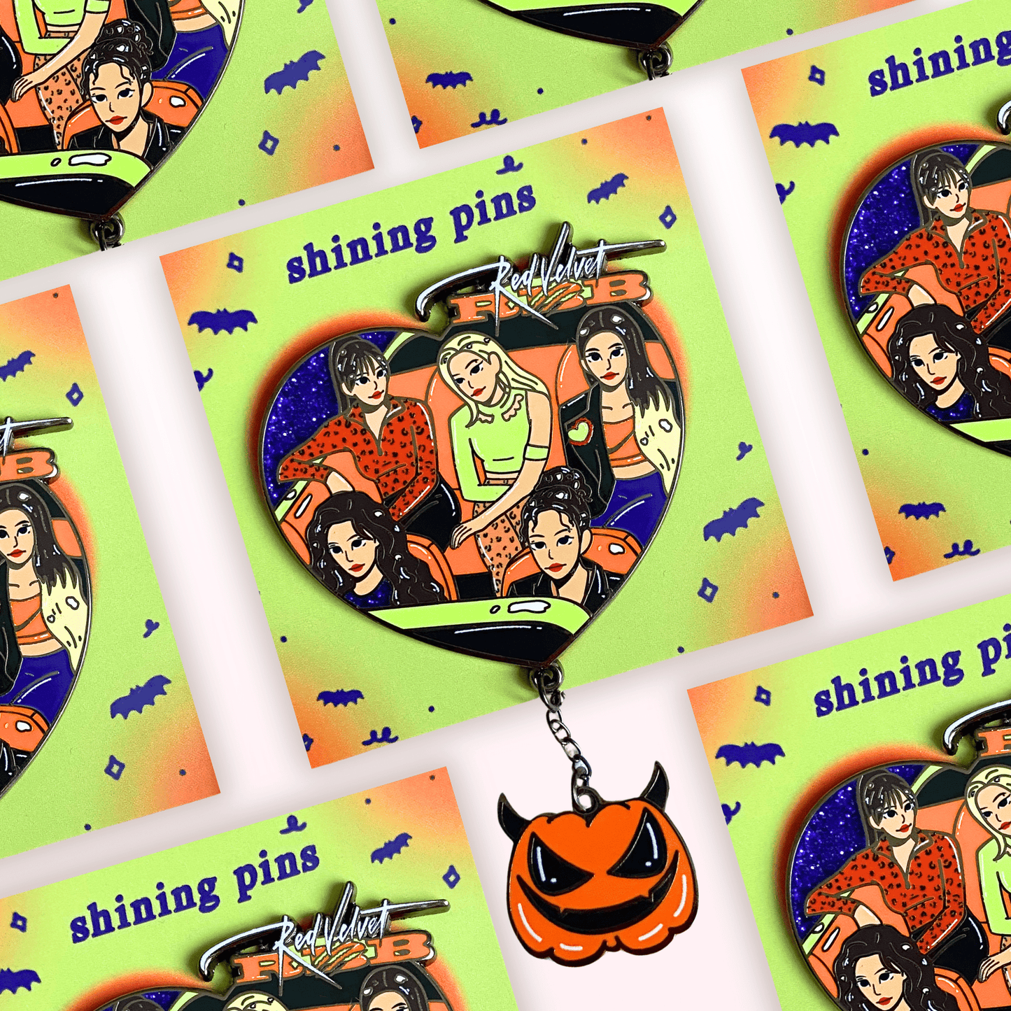 Red Velvet 'Really Bad Boy' Enamel Pin Enamel Pins enamel pin, red velvet, spooky Shining Pins