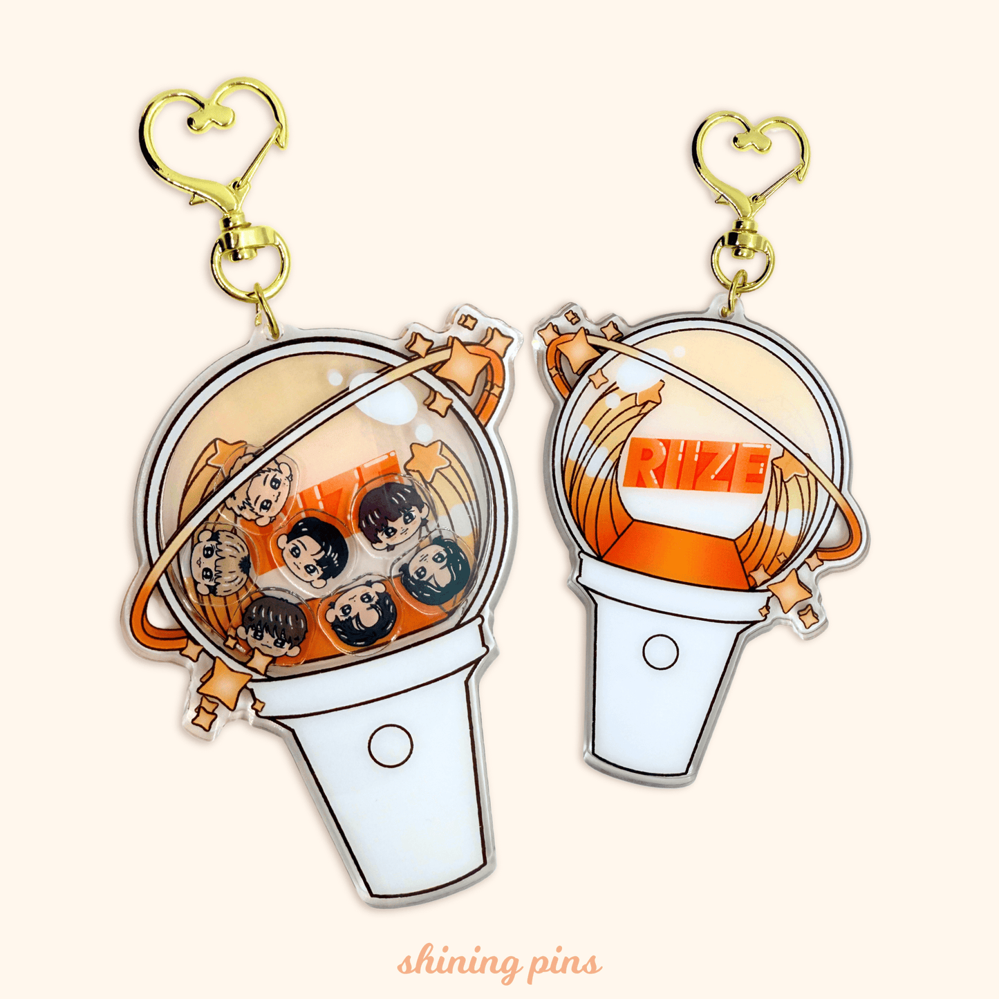 Riize Lightstick Shaker Keychain Acrylic Keychain acrylic keychains & pins, riize Shining Pins