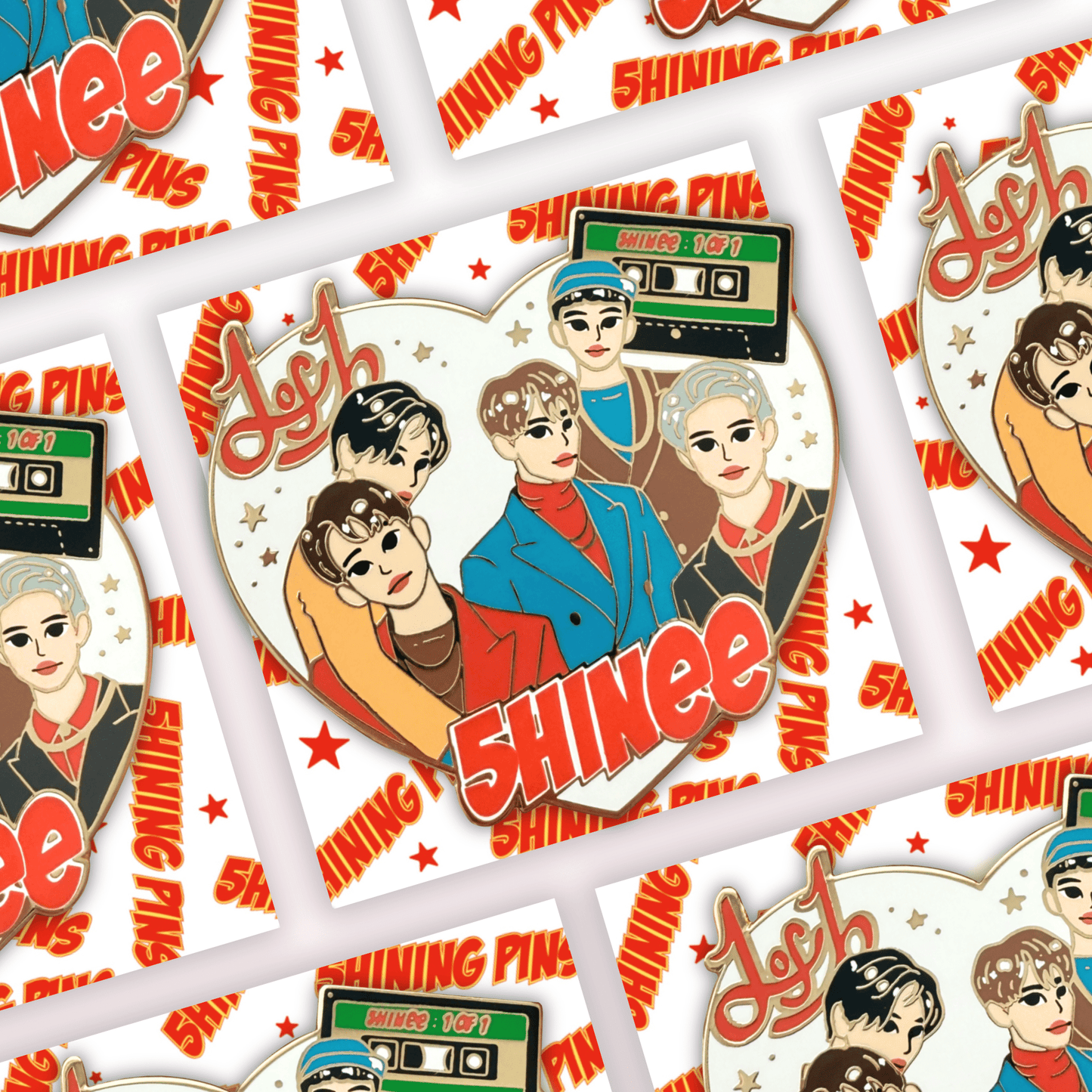 SHINee '1 of 1' Enamel Pin Enamel Pins enamel pin, shinee, shop new in Shining Pins