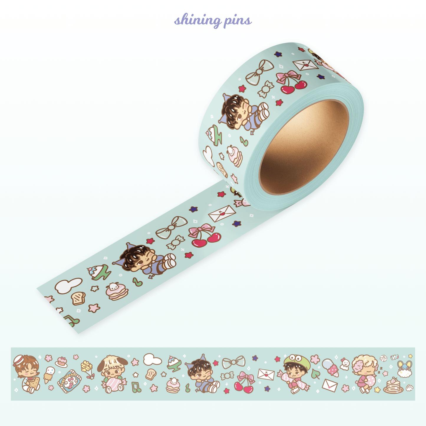 'SHINee Cuties' Washi Tape shinee, stationary Shining Pins