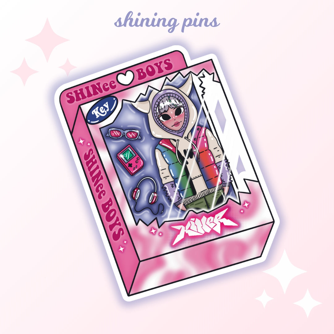 SHINee Doll Stickers Stickers and Stationary shinee, stickers & stationary Shining Pins