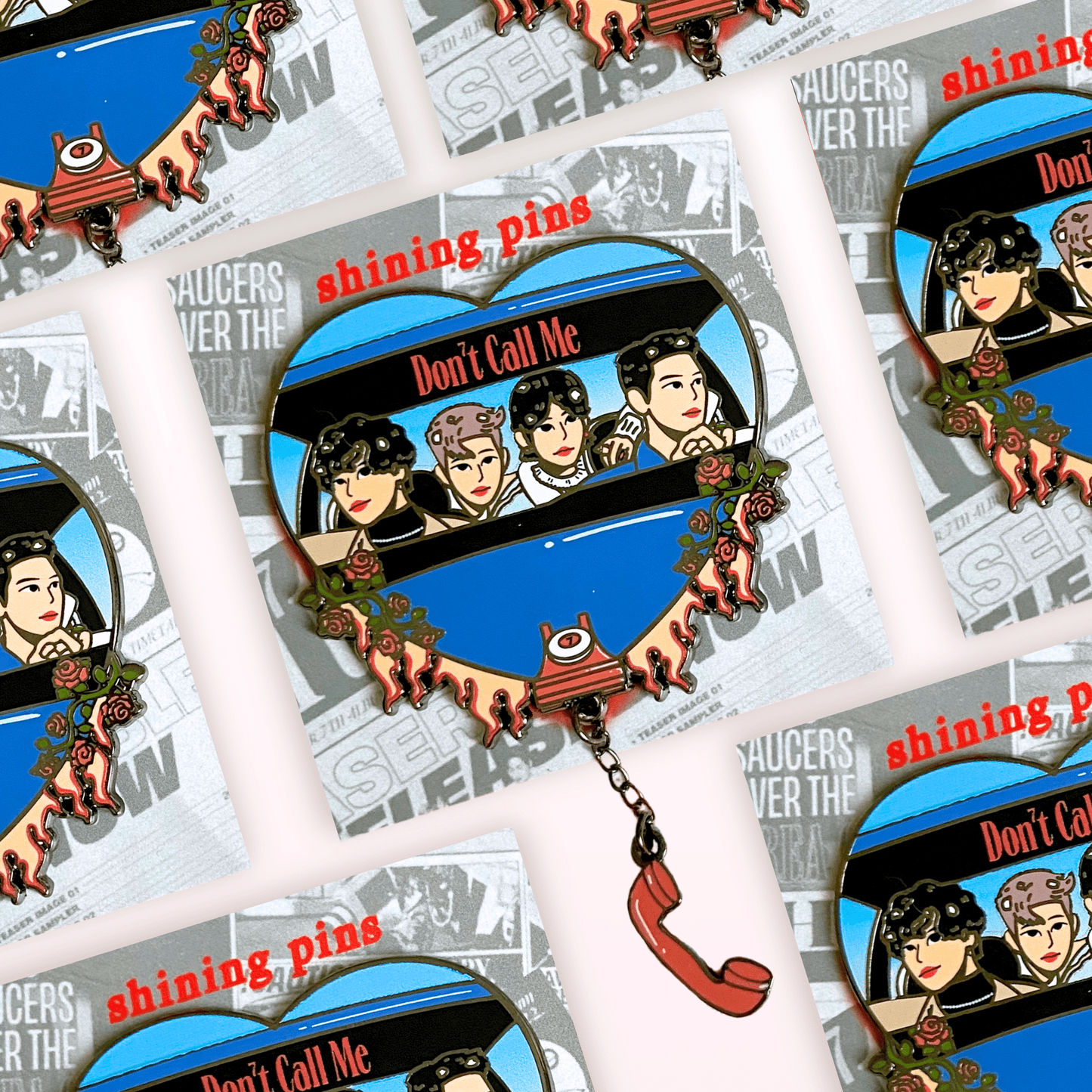 SHINee 'Don't Call Me' Enamel Pin Enamel Pins enamel pin, low stock, shinee Shining Pins