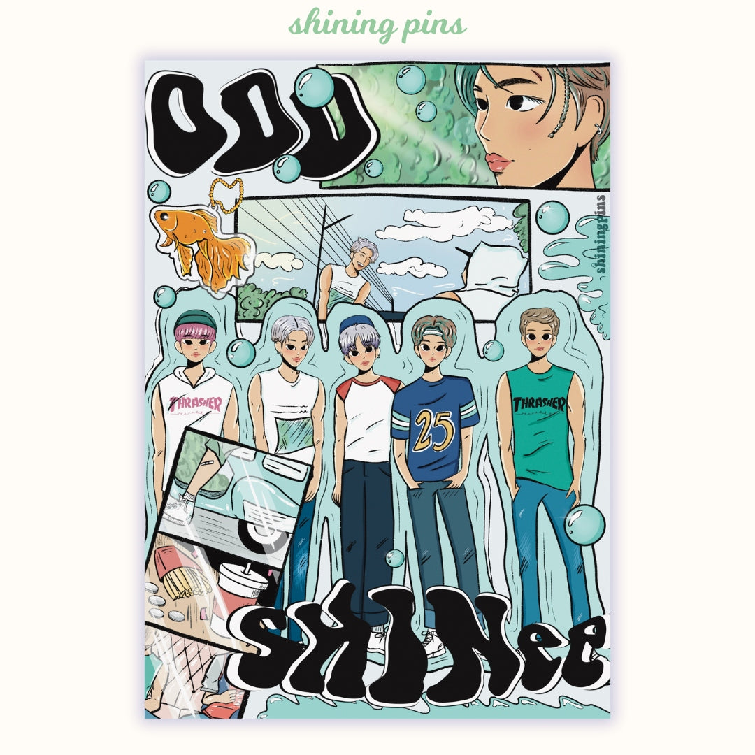 SHINee 'ODD' Print Art Prints art prints, shinee Shining Pins