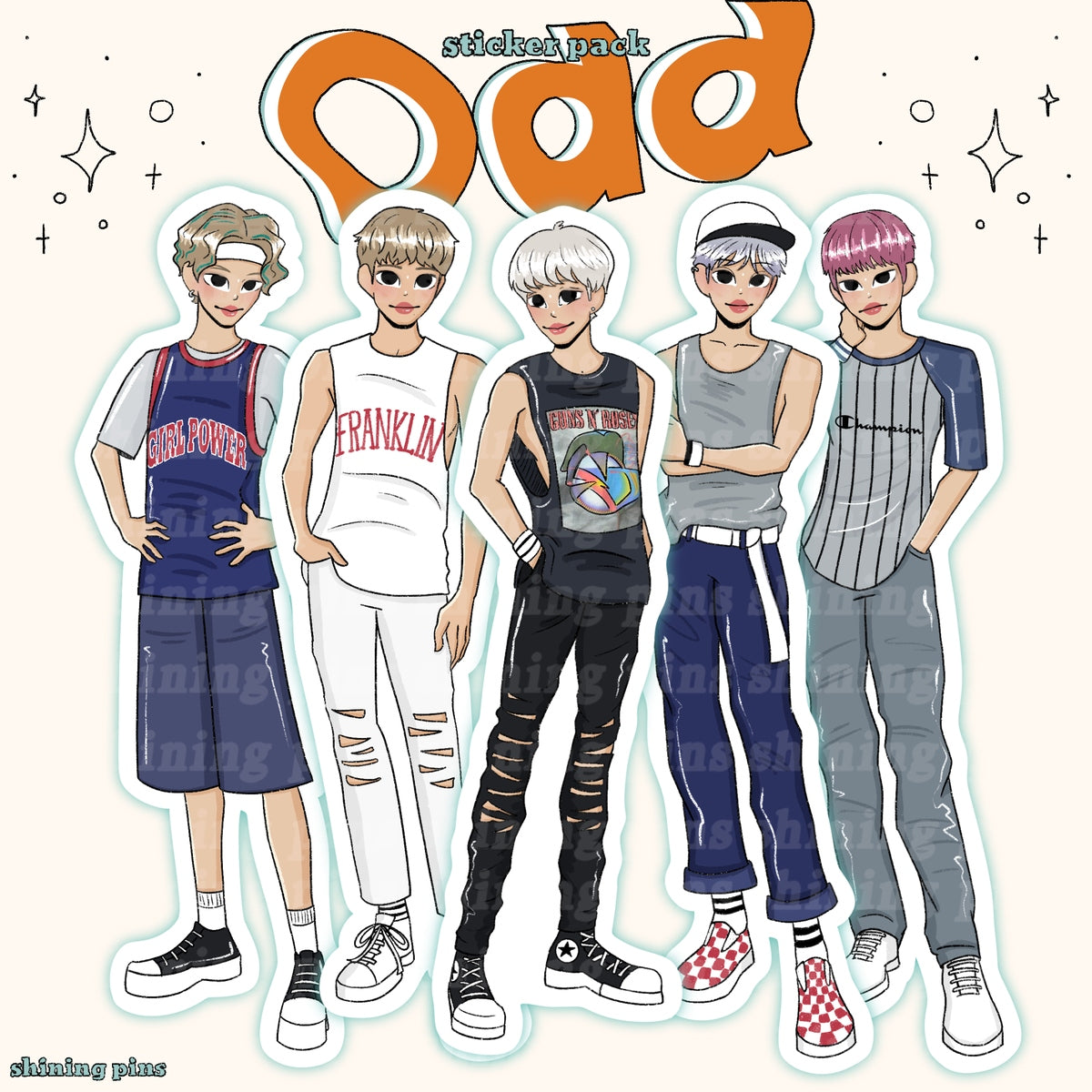 SHINee 'Odd' Sticker Pack Stickers and Stationary shinee, stickers & stationary Shining Pins