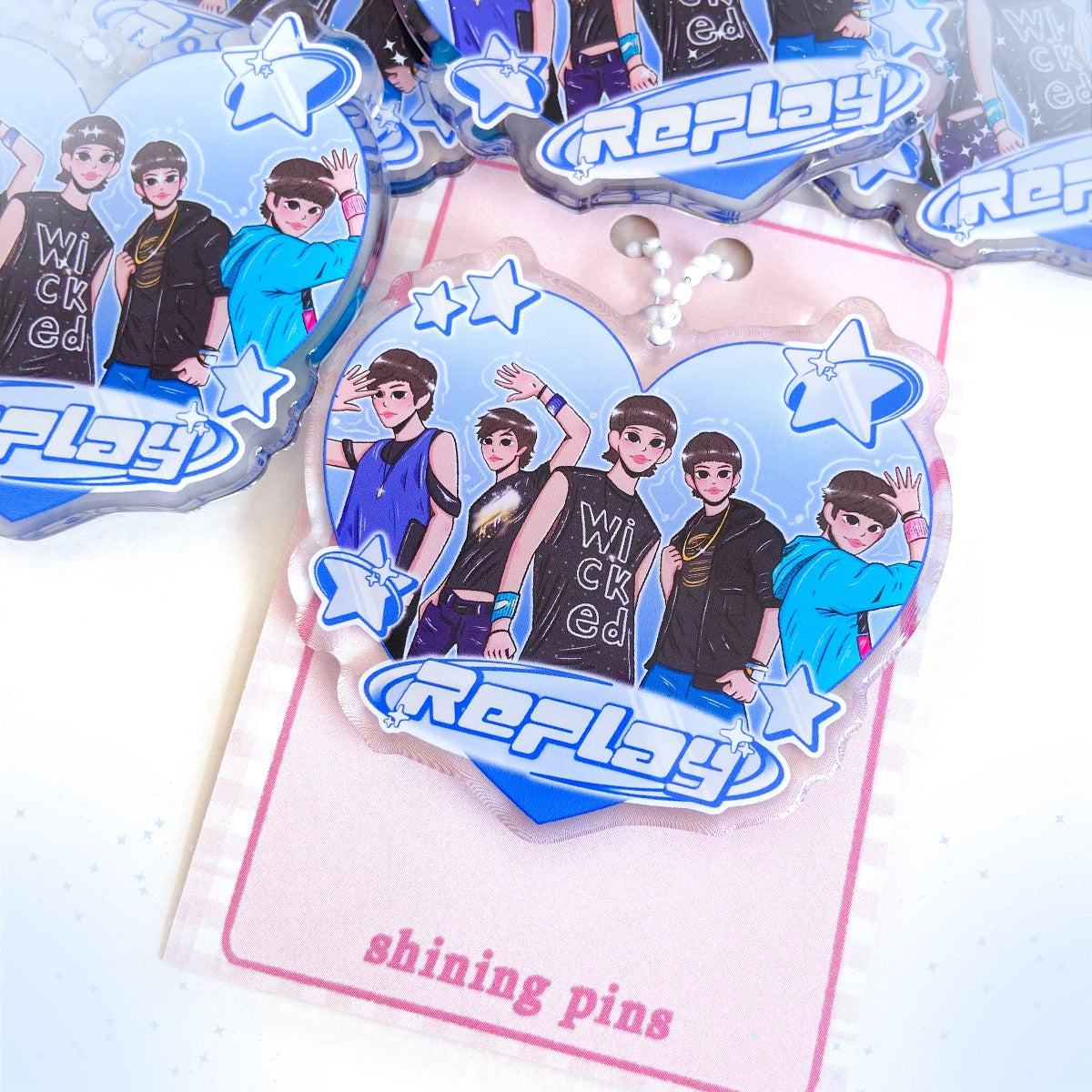 SHINee 'Replay' Keychain Acrylic Keychain acrylic keychains & pins, restock, shinee Shining Pins