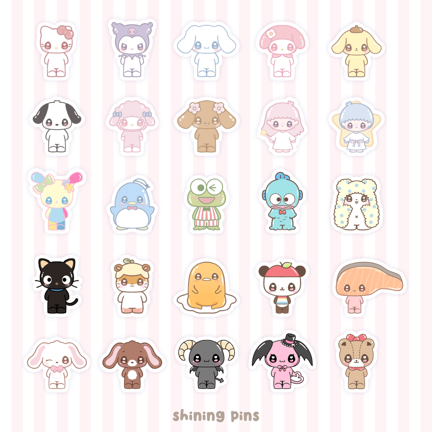 'San Family' Sticker Blind Bag sanrio, shop new in, stickers & stationary Shining Pins