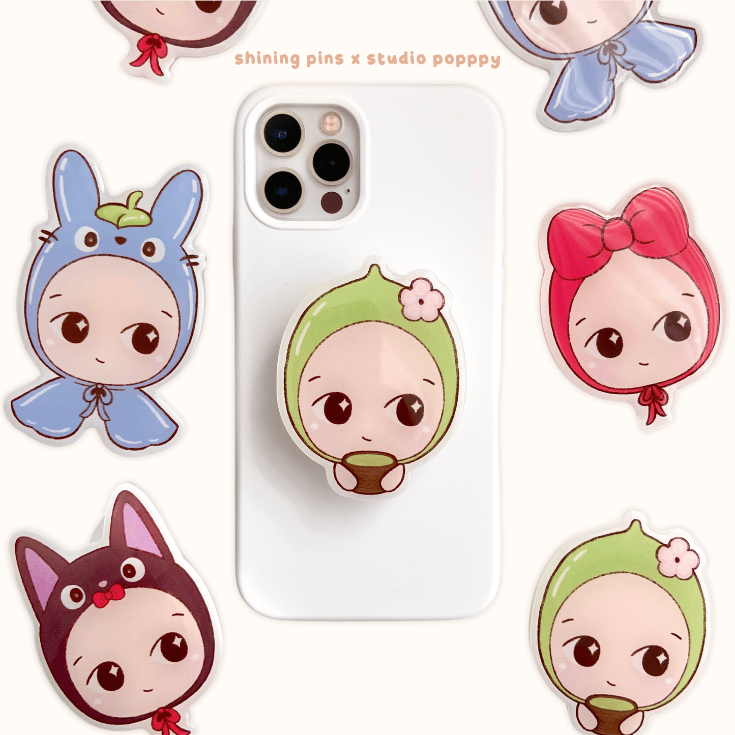 Sonny Angel 'Kyoto Summer' Phone Grips accessories, restock, shop new in, sonny angels Shining Pins