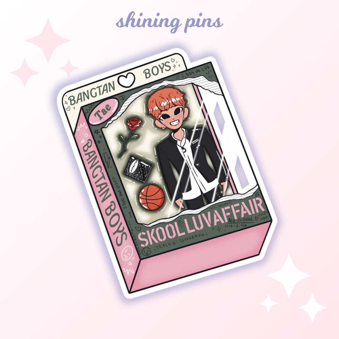 V Doll 'Boy in Luv' Sticker Stickers and Stationary bts, stickers & stationary Shining Pins