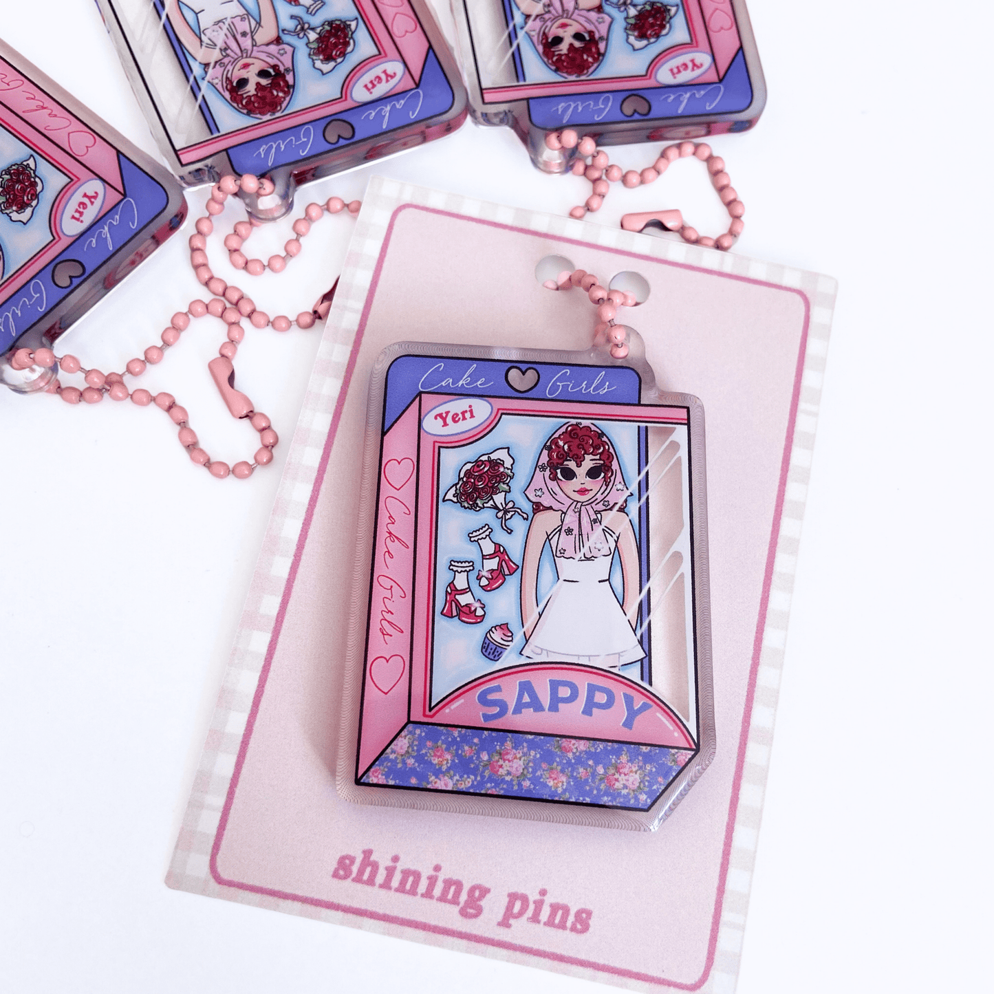Yeri Doll 'Sappy' Keychain Acrylic Keychain acrylic keychains & pins, red velvet, restock Shining Pins