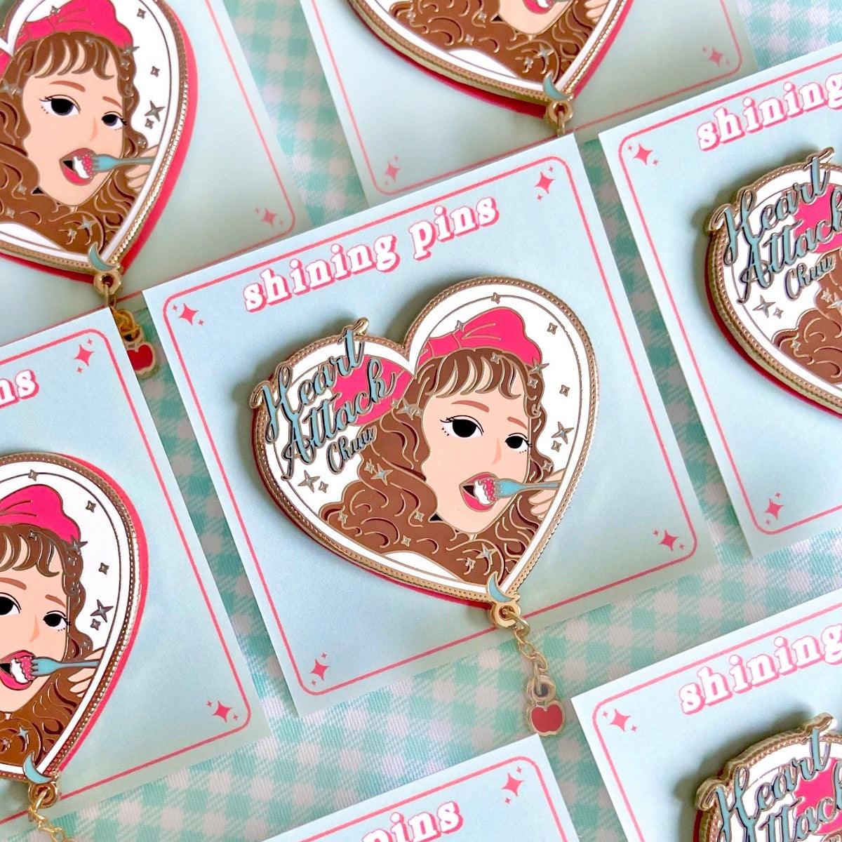 LOONA CHUU 'Heart Attack' Enamel Pin Enamel Pins clearance, enamel pin, loona, low stock Shining Pins