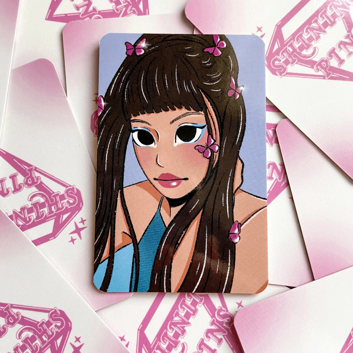 New Jeans Sticker Sheet & Photocard Set Stickers and Stationary new jeans, stickers & stationary Shining Pins